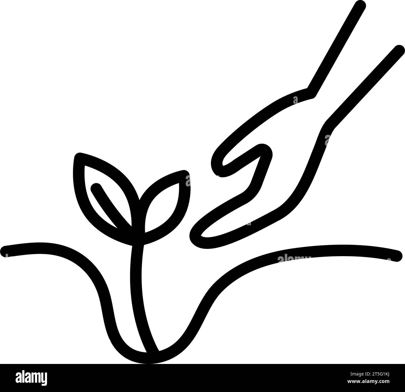 Icône de contour de concept d'écologie et d'environnement isolée sur blanc. Illustration vectorielle plate. Illustration de Vecteur