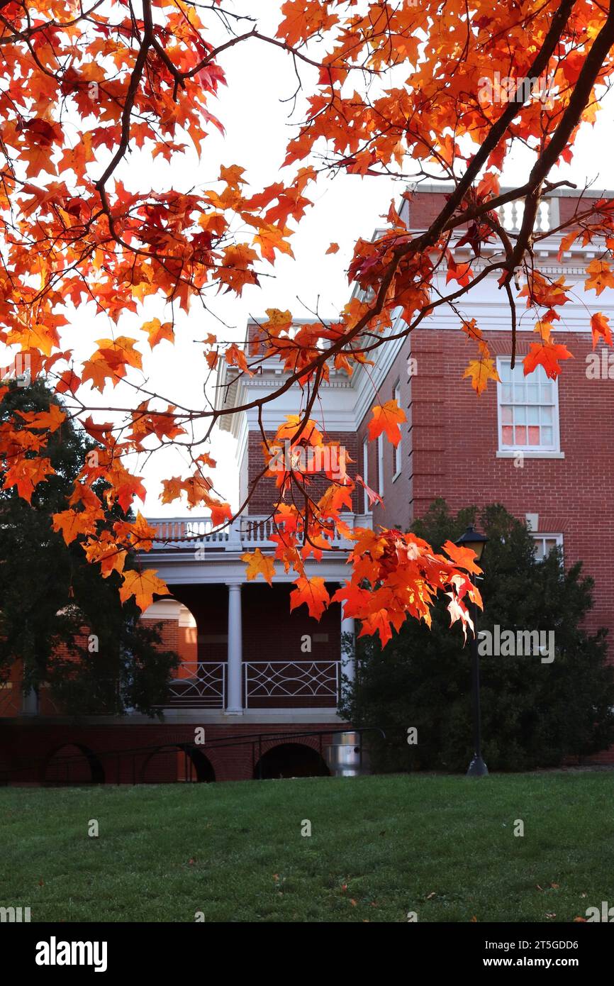 Couleur d'automne à l'Université de Mary Washington Banque D'Images