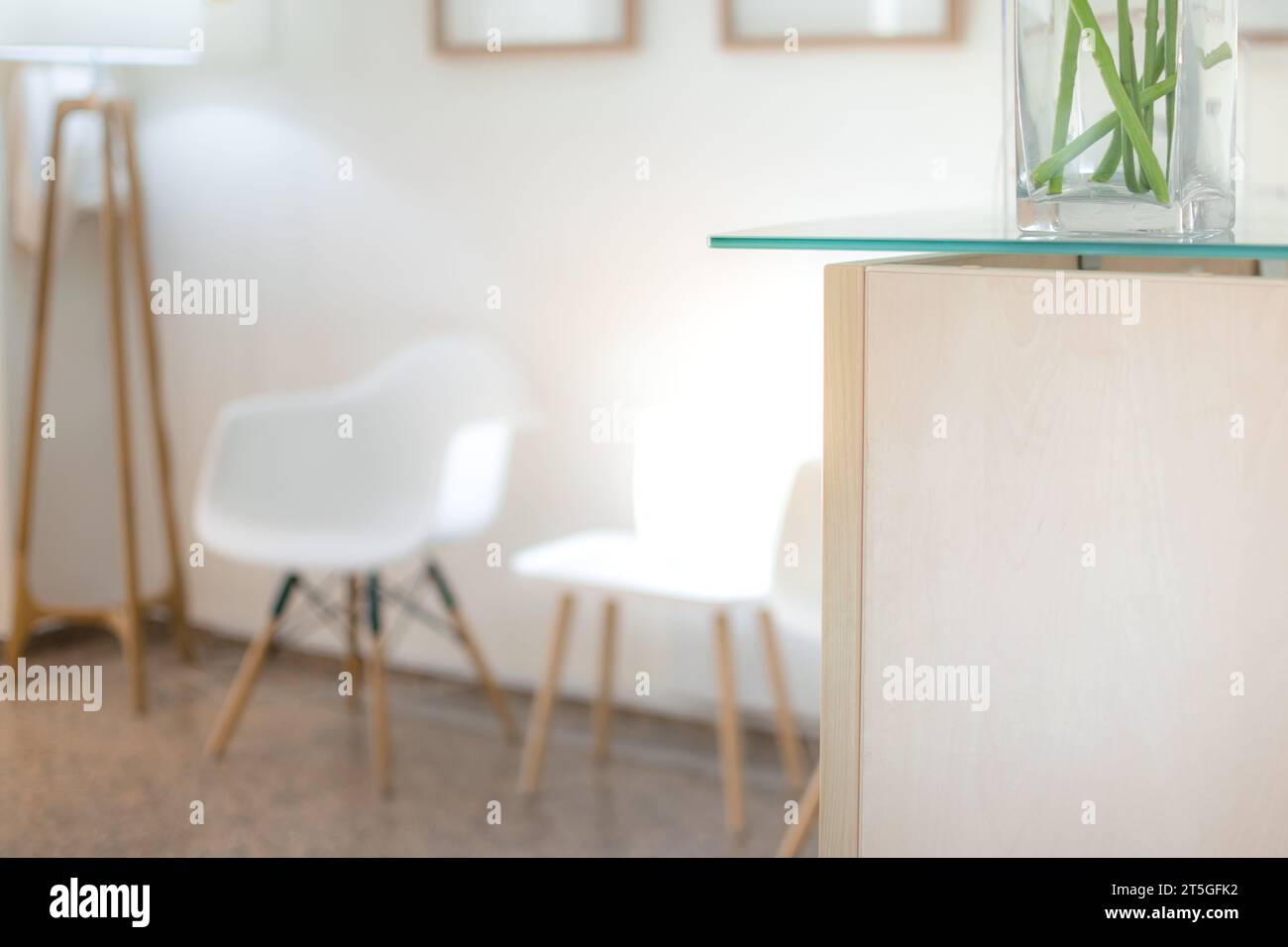 Image de salle d'attente comme dentiste, gynécologue, physiothérapeute, analyse de sang Banque D'Images