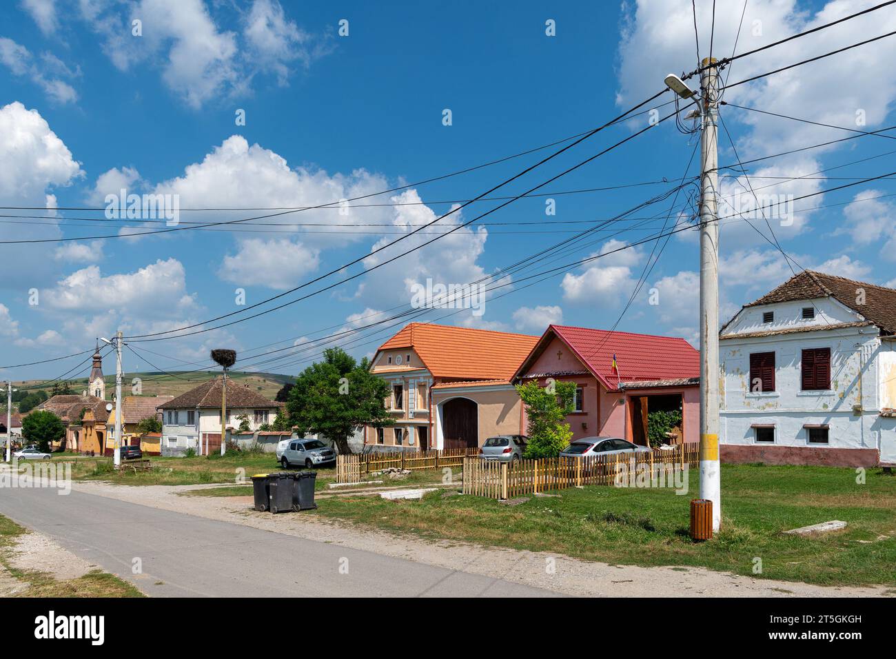 Le village Dacia en Roumanie Banque D'Images