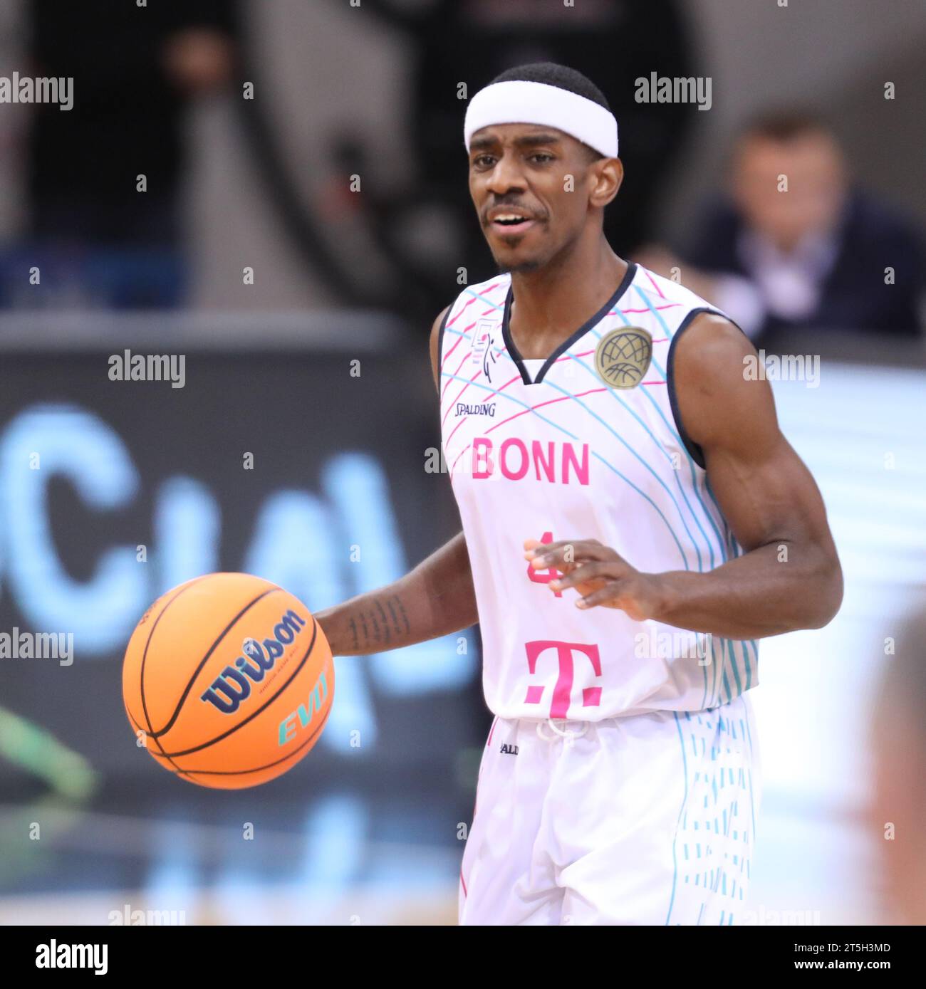 Glynn Watson (Bonn) , BCL , 1. Spieltag, Telekom baskets Bonn vs Hapoel Holon, Bonn, Deutschland, 01.11.2023. Banque D'Images