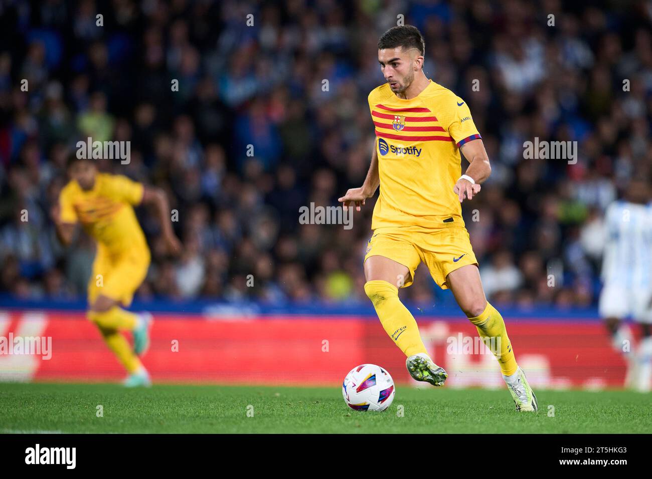San Sebastian, Espagne. 04 novembre 2023. Ferran Torres du FC Barcelone lors du match de la Liga EA Sports entre la Real Sociedad et le FC Barcelone a joué au Reale Arena Stadium le 04 novembre 2023 à San Sebastian, Espagne. (Photo de Cesar Ortiz/PRESSINPHOTO) crédit : PRESSINPHOTO SPORTS AGENCY/Alamy Live News Banque D'Images