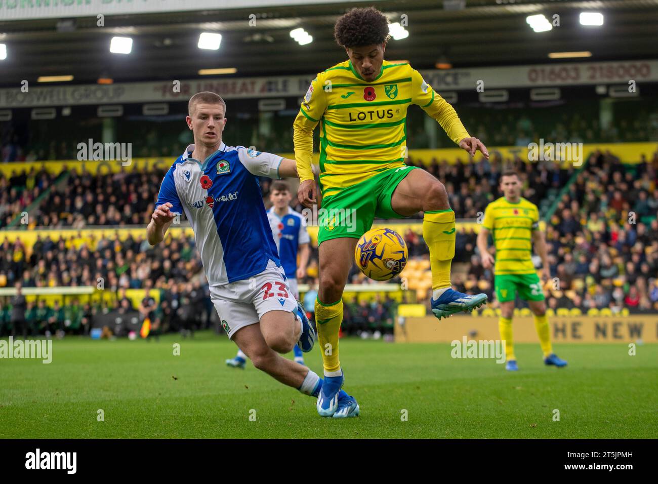 Norwich le dimanche 5 novembre 2023. Blackburn Rovers Adam Wharton met ...