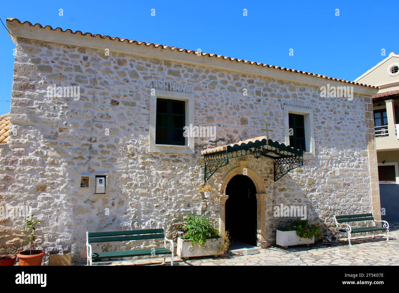 Église St Georges, Roda, Corfou, Grèce Banque D'Images