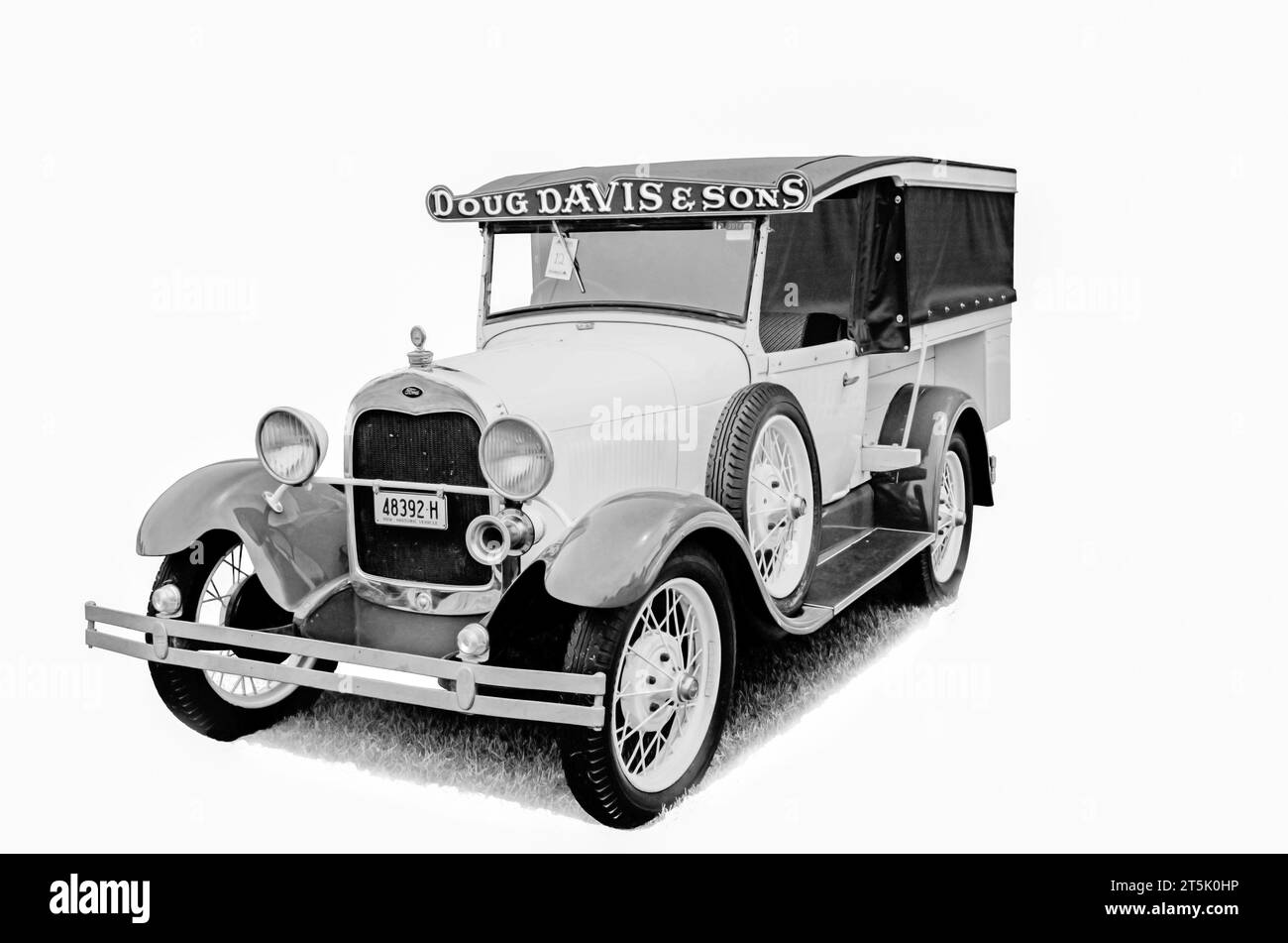 C1928 Modèle A de Ford Van sur l'affichage, à Tamworth Australie Banque D'Images