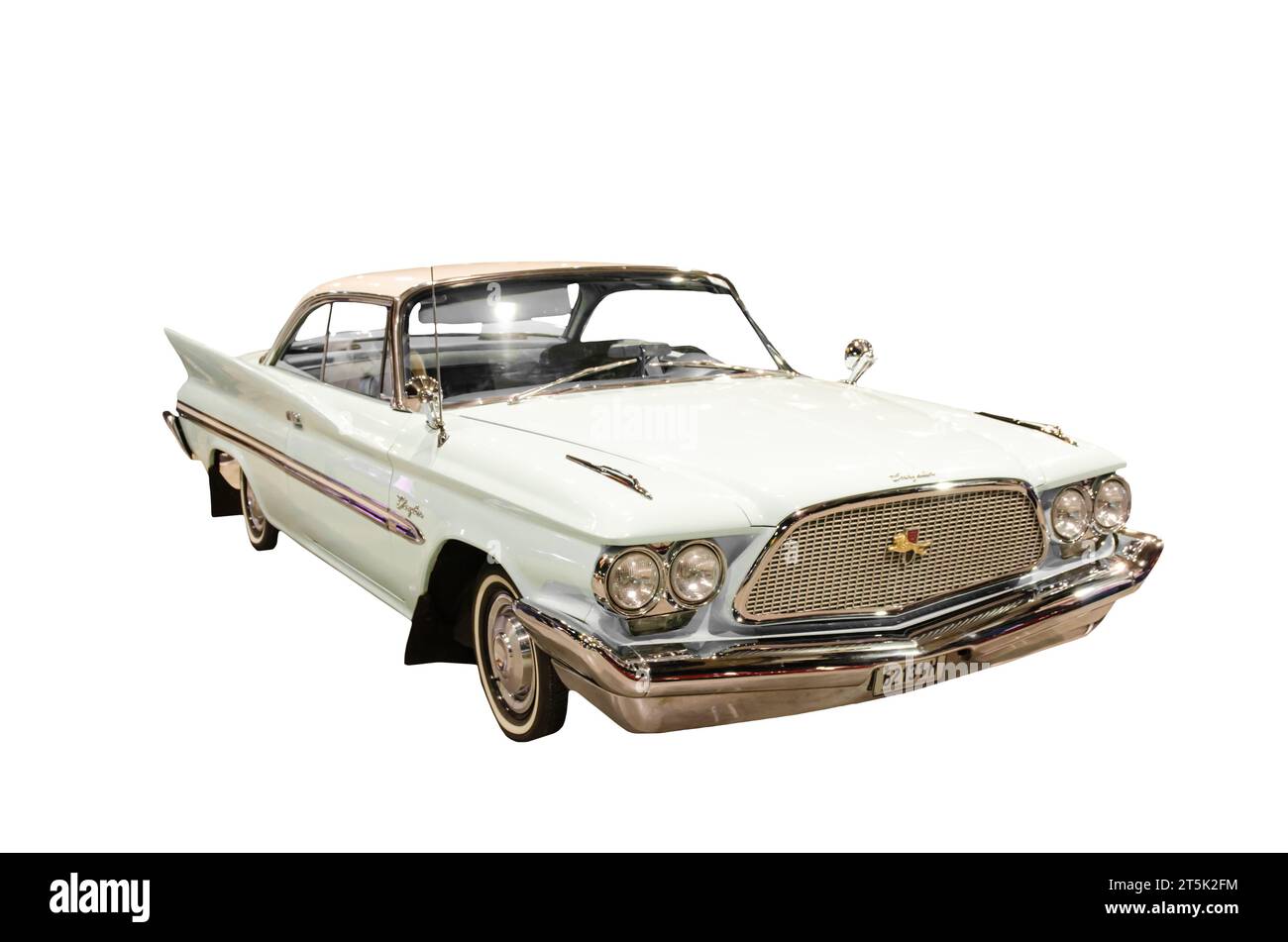 Découpez 1960 Chrysler Windsor 2 portes coupé sans pilier. Banque D'Images