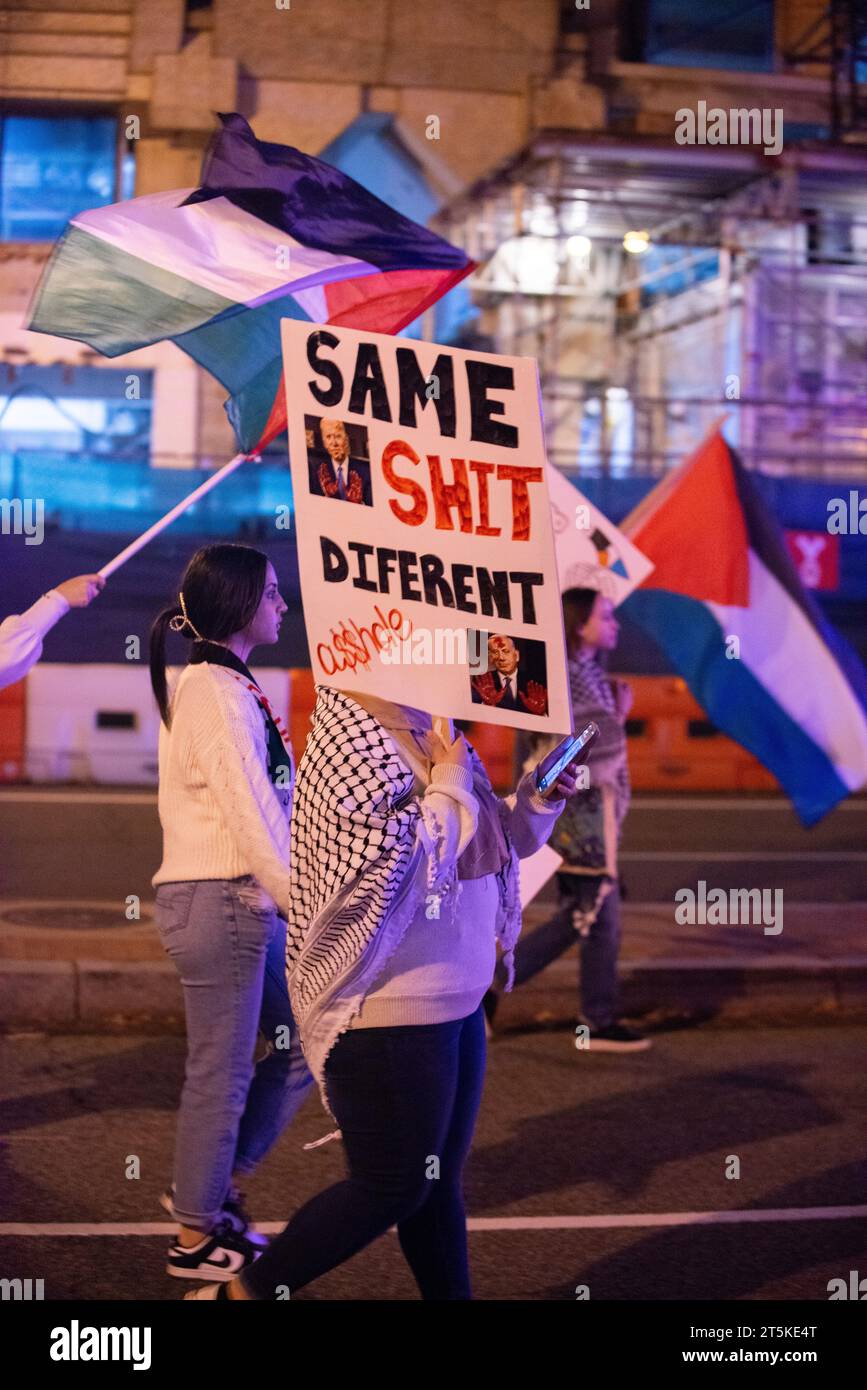 Manifestation pro-palestinienne. Washington D.C. États-Unis. Novembre 4 2023 Banque D'Images