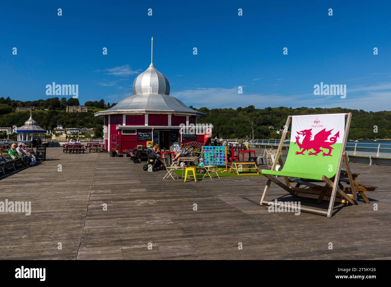 Bangor Pier, une jetée victorienne située dans la ville de Bangor au nord du pays de Galles. Banque D'Images