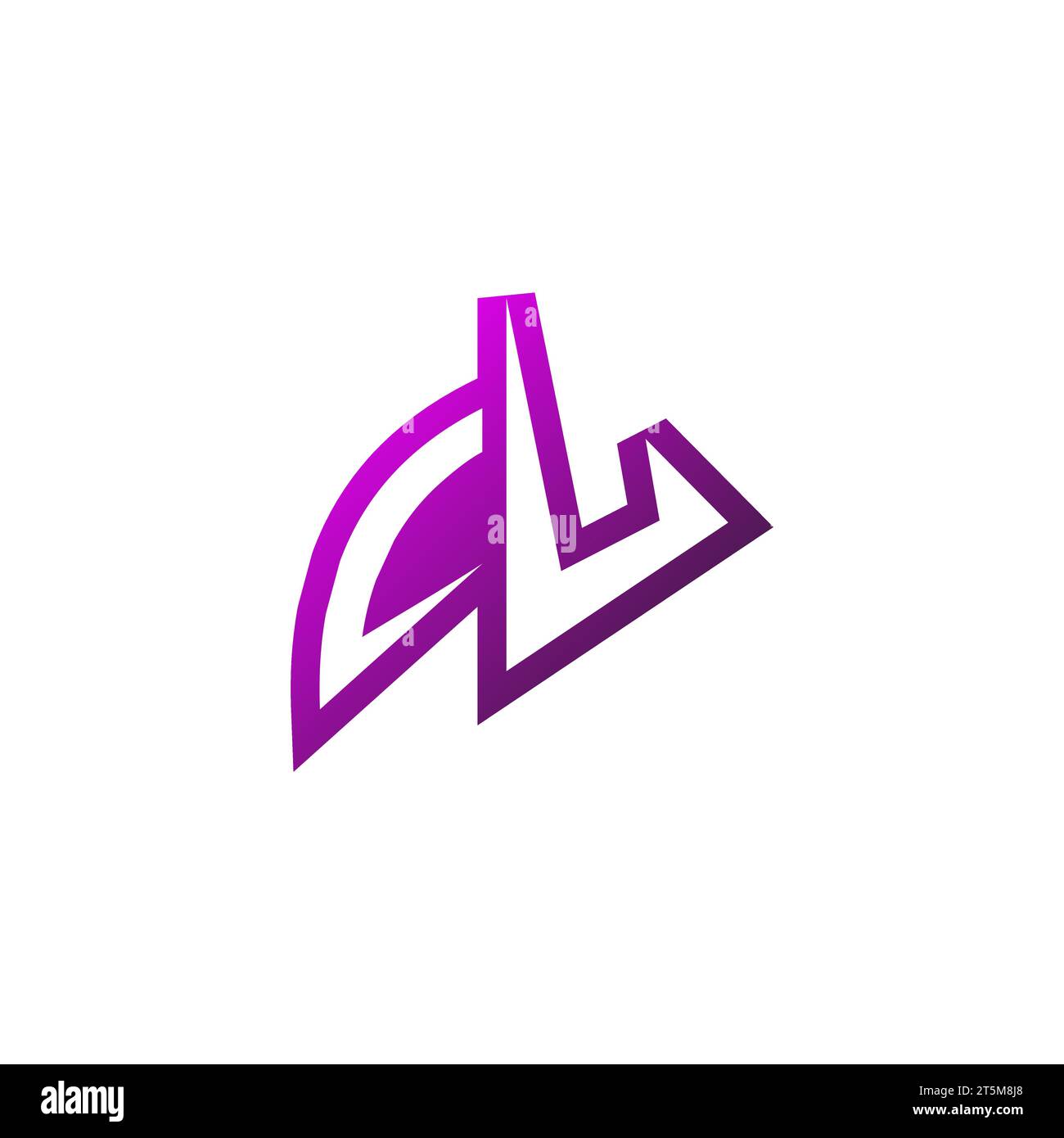 Logo CL Premium logo initial eSport et concept de conception de jeu Illustration de Vecteur
