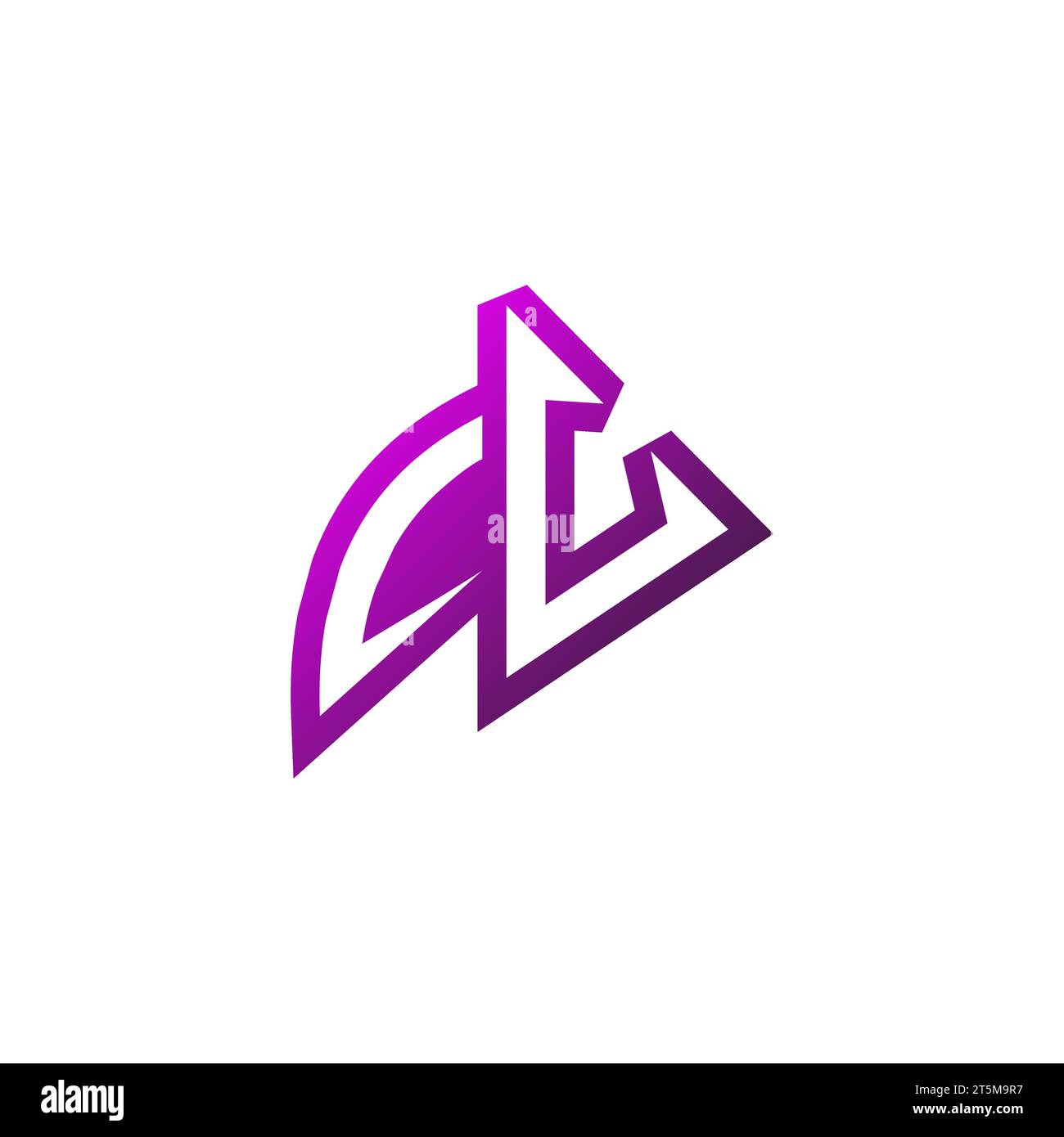 Logo CV Premium logo initial eSport et concept de conception de jeu Illustration de Vecteur