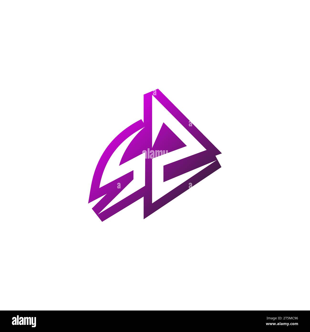 Logo SZ Premium logo initial eSport et concept de conception de jeu Illustration de Vecteur