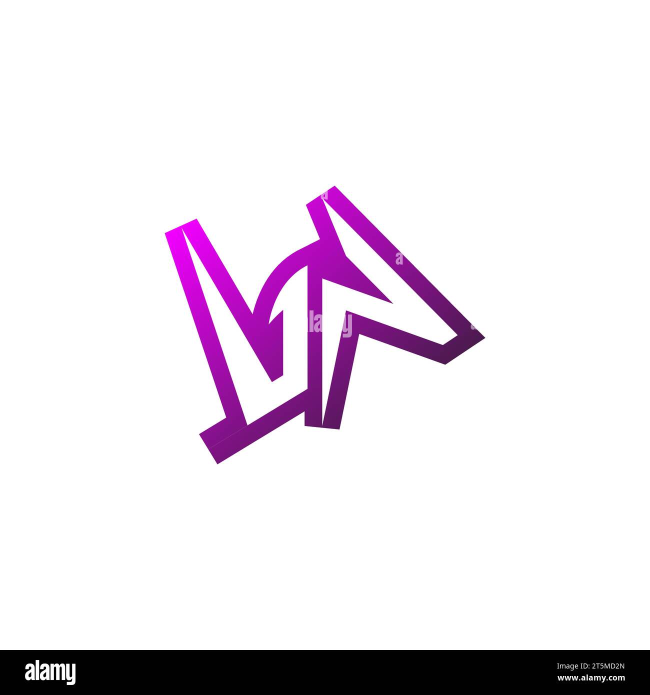 Logo VN Premium logo initial eSport et concept de conception de jeu Illustration de Vecteur