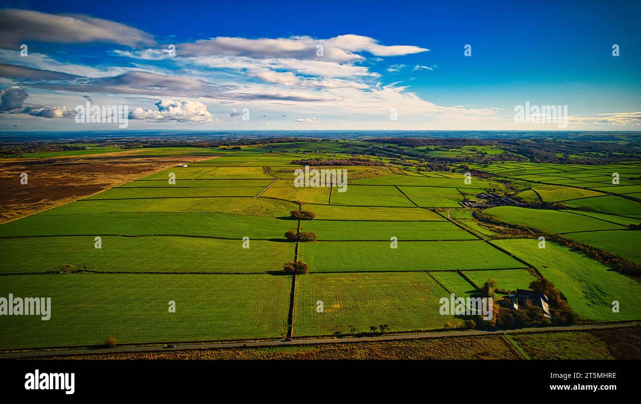 Photo aérienne de la nature à Yorkshire Dales Banque D'Images