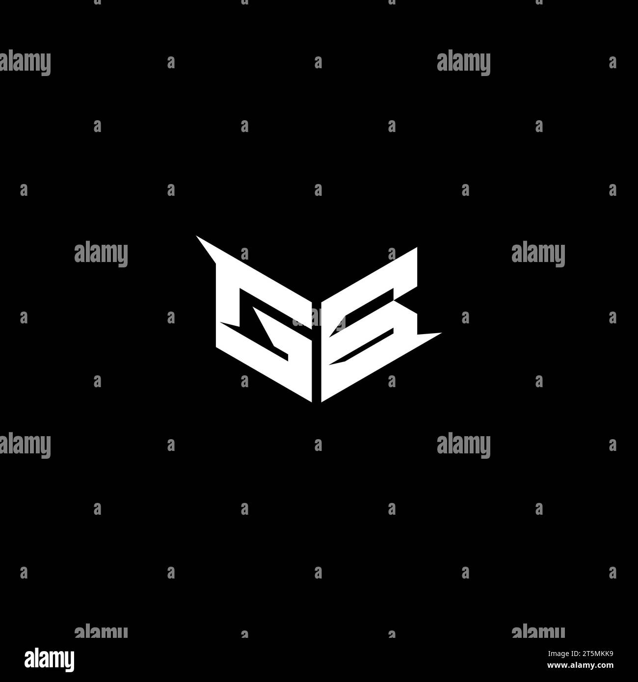 Logo GB Premium logo initial eSport et concept de conception de jeu Illustration de Vecteur