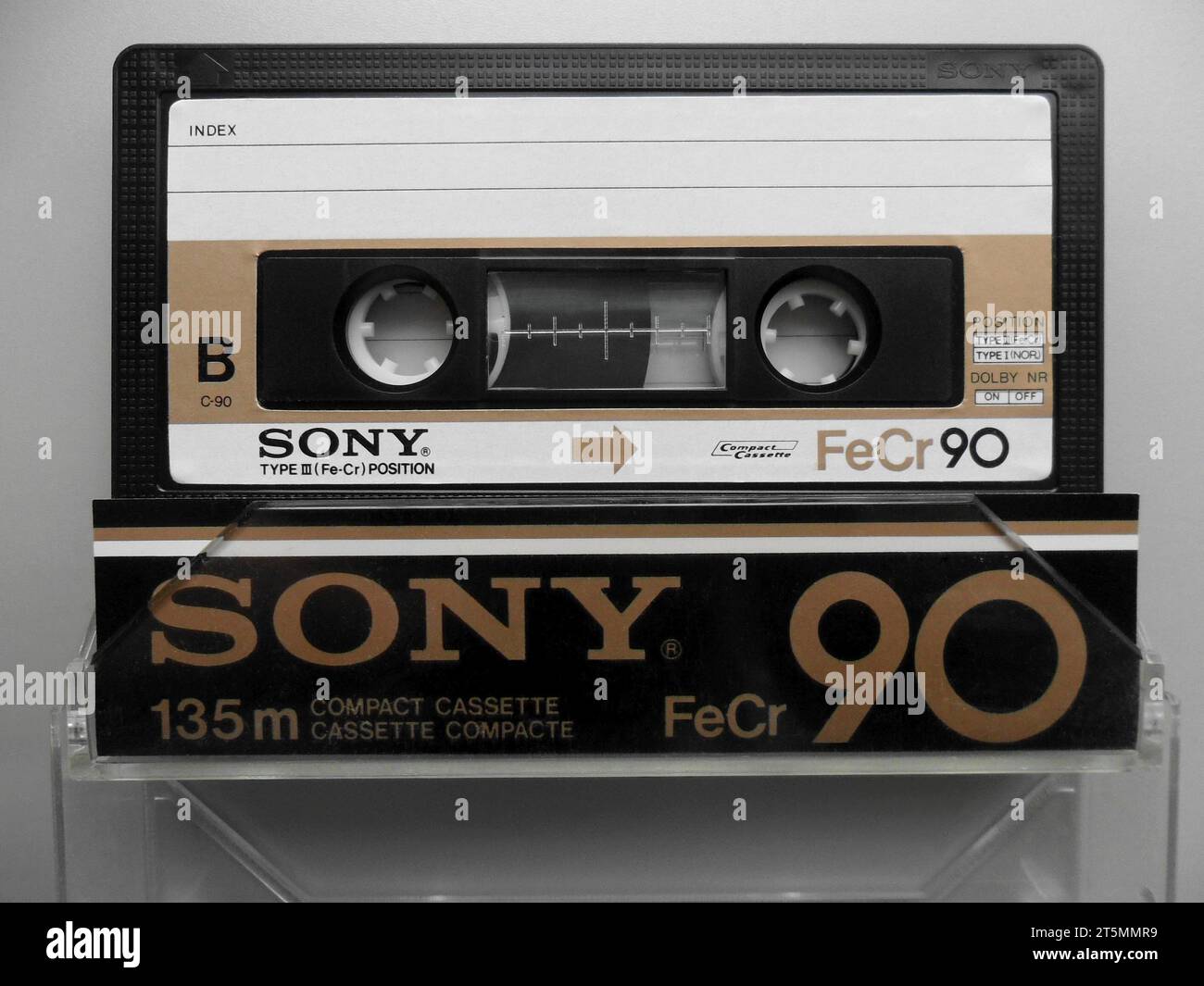 Cassette audio rétro dorée Photo Stock - Alamy