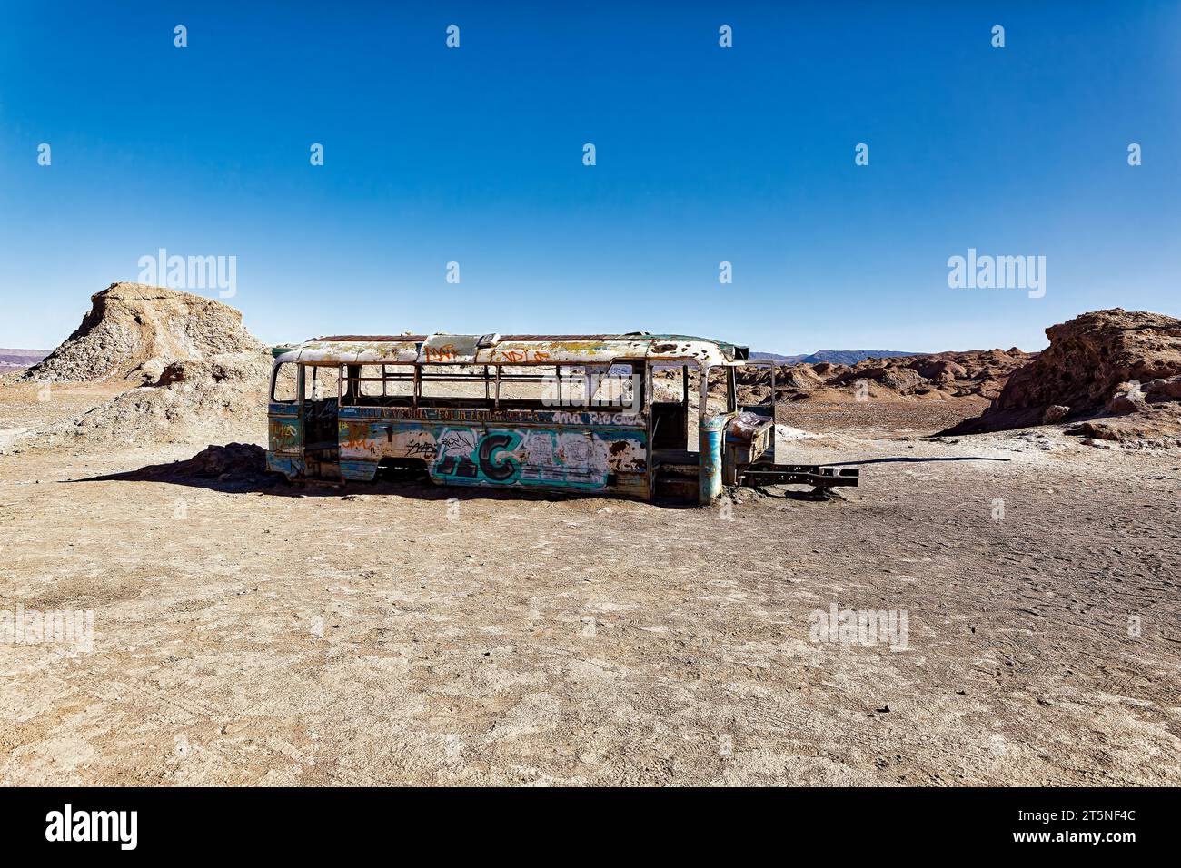 Magic bus désert d'Atacama - San Pedro de Atacama - El Loa - région d'Antofagasta - Chili. Banque D'Images