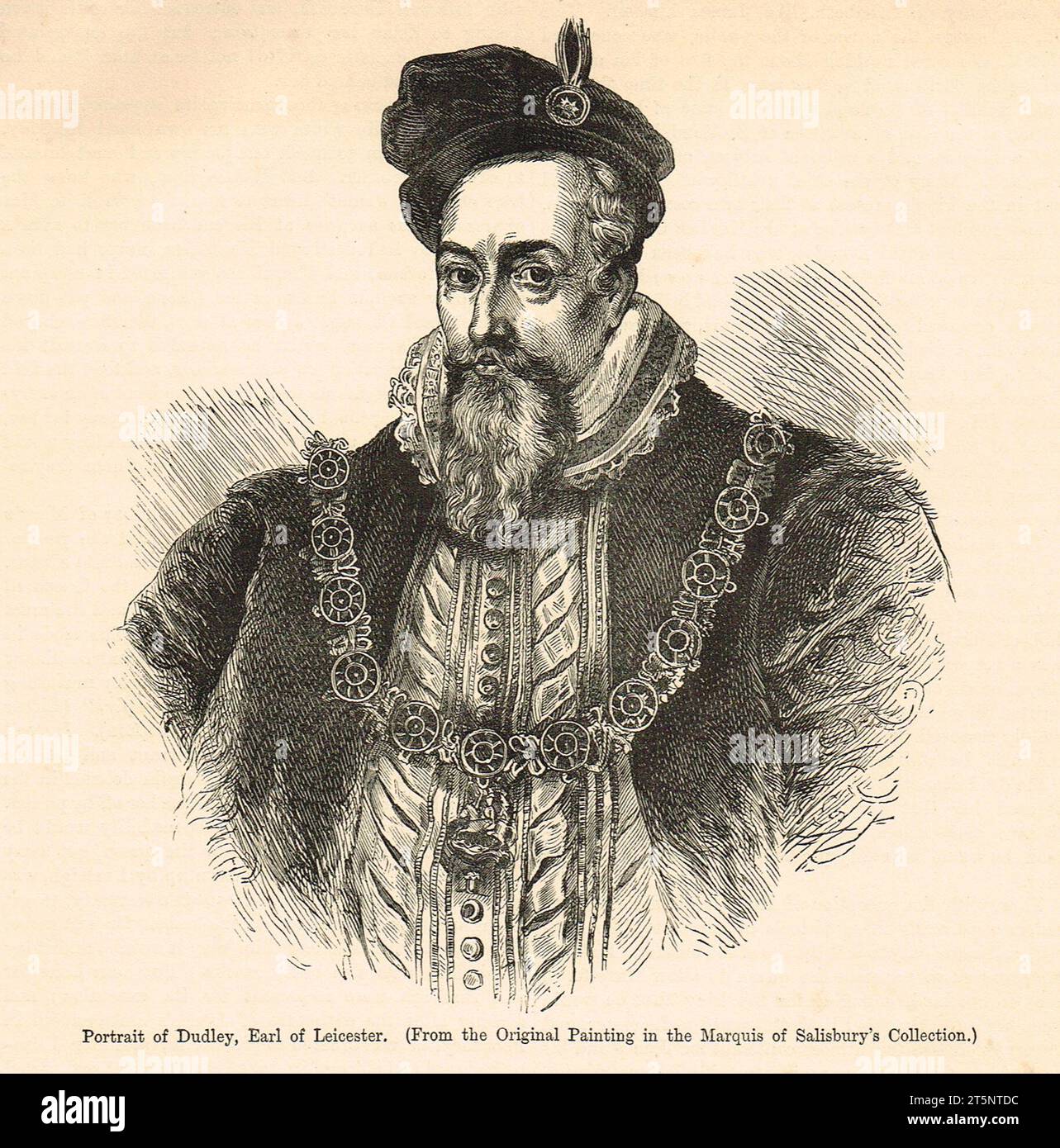 Robert Dudley, comte de Leicester Banque D'Images