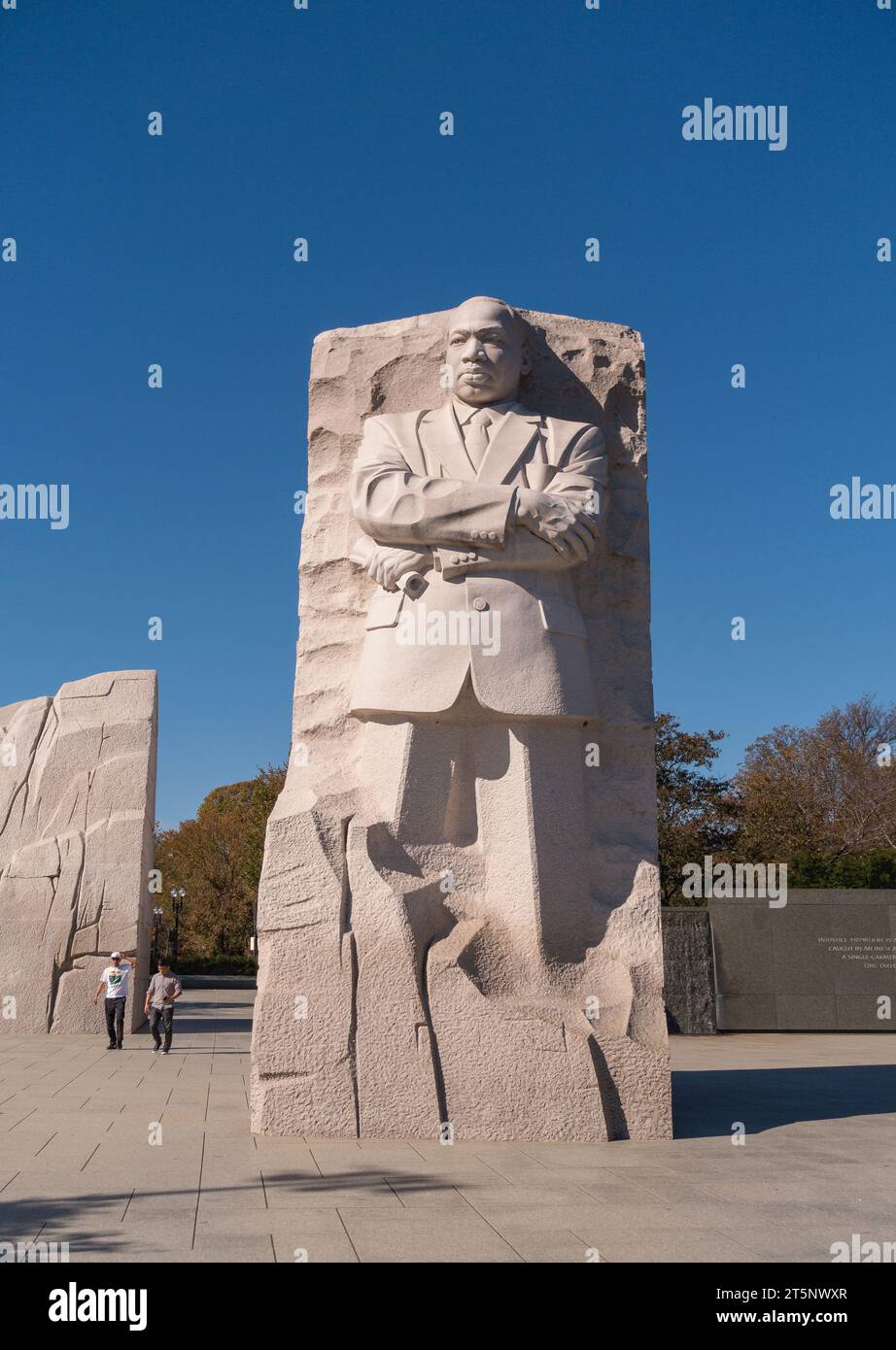 WASHINGTON, DC, États-Unis - Martin Luther King, Jr Memorial. Statue de granit Stone of Hope à Tidal Basin. Banque D'Images