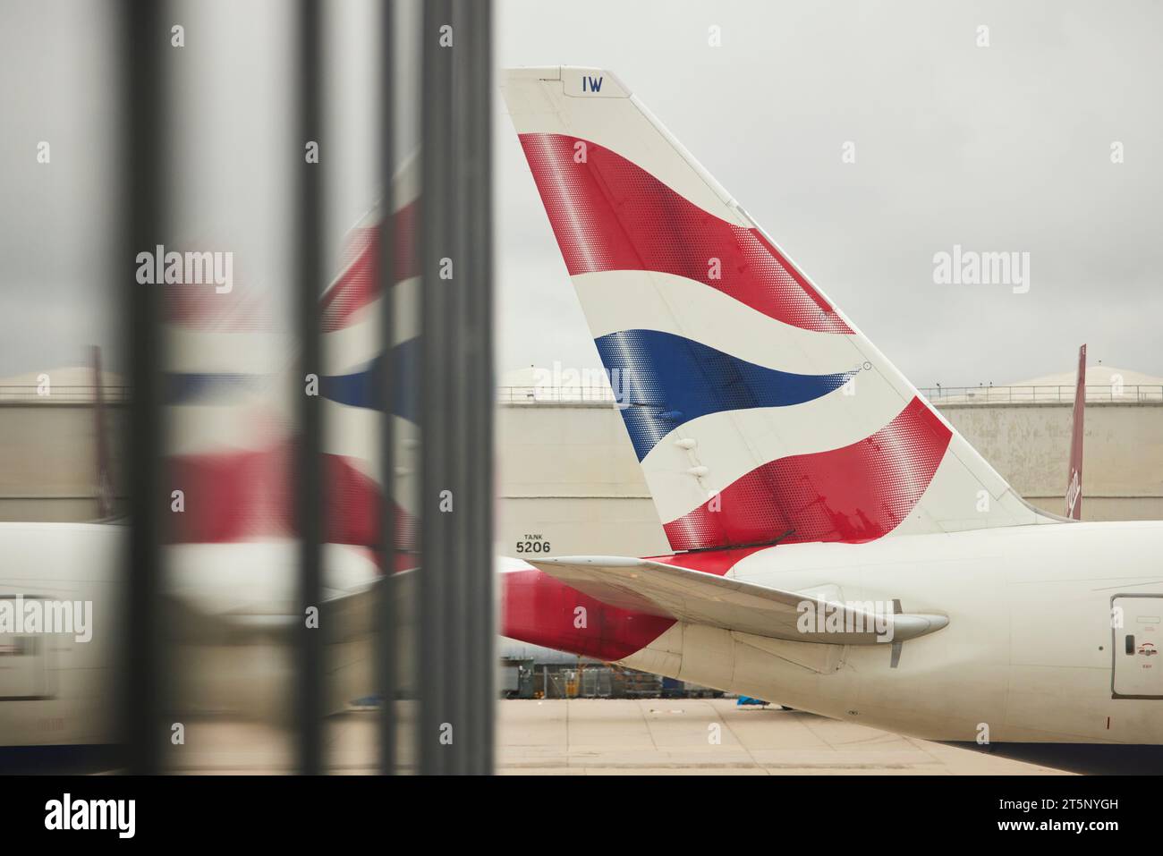 Le terminal de Heathrow BA British Airways compagnie aérienne fins Banque D'Images