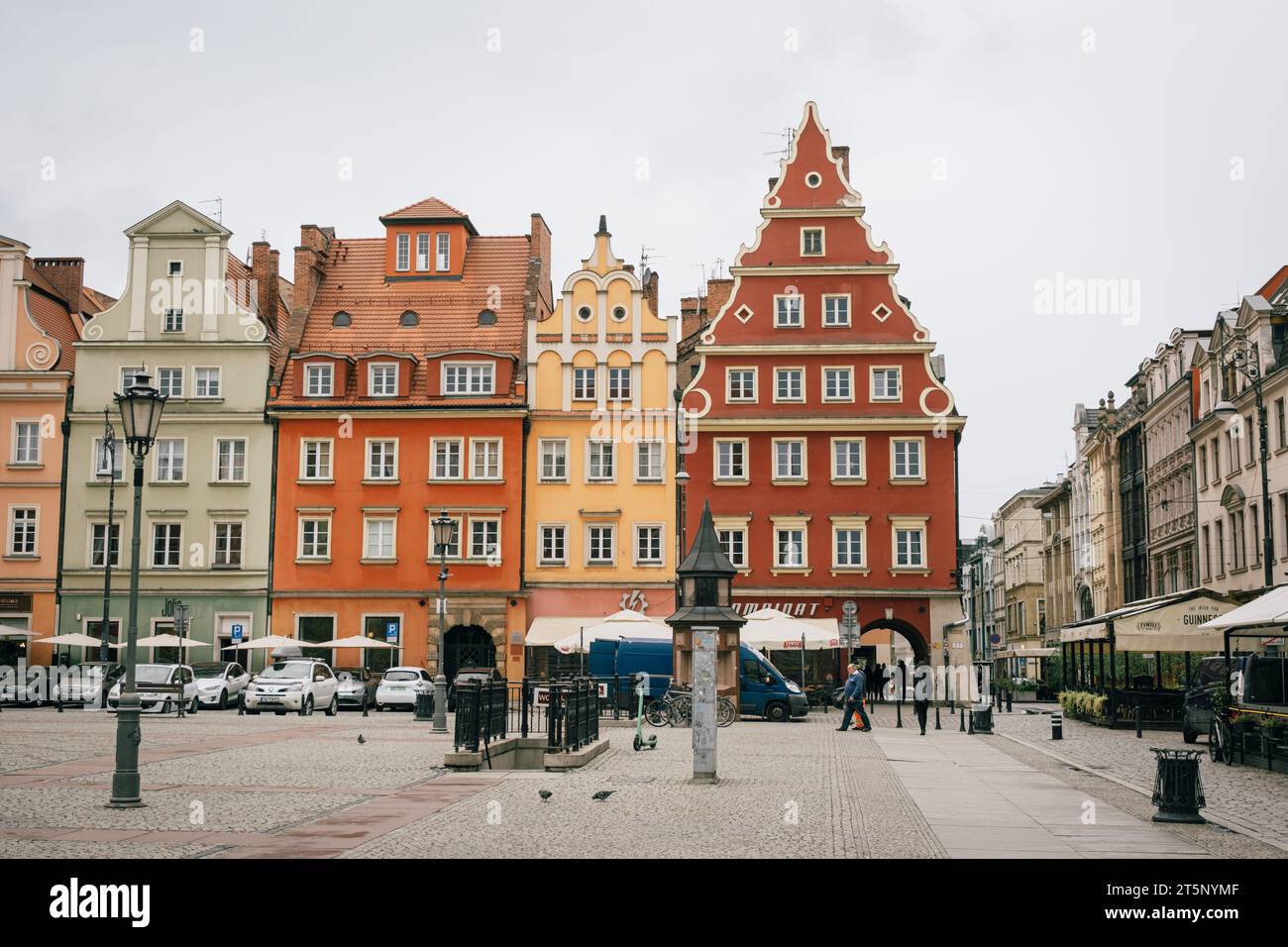 Bâtiments à Plac Solny à Wrocław, Pologne Banque D'Images