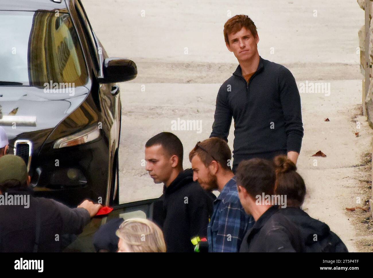 Labin, Hrvatska. 06 novembre 2023. Tournage de la nouvelle série Netflix 'le jour du chacal' avec Eddie Redmayne, acteur oscarisé à Labin, Croatie sur 06. Novembre 2023. Photo : SASA Miljevic/PIXSELL crédit : Pixsell/Alamy Live News Banque D'Images