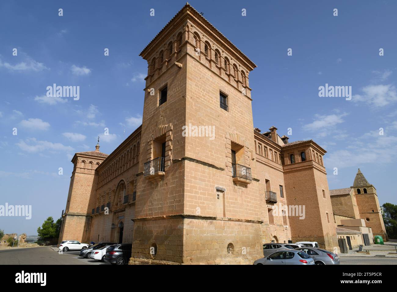 Alcaniz, Castillo de los Calatravos (12-18e siècle).Bajo Aragon, Teruel, Aragon, Espagne. Banque D'Images