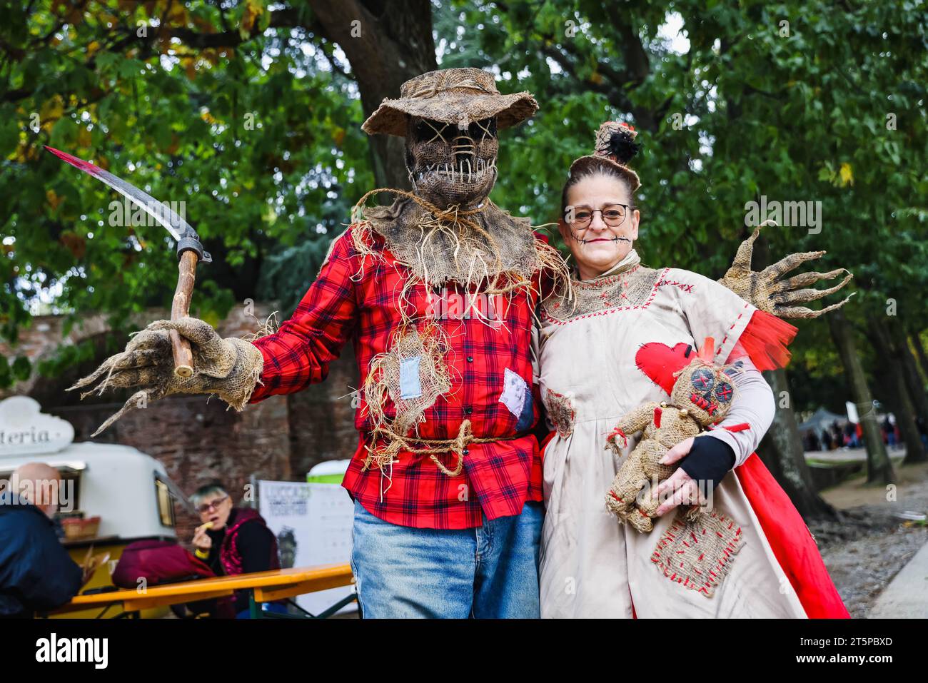 Lucca, Italie. 03 novembre 2023. Vue générale d'un cosplayer au festival Lucca Comics & Games 2023 le 03 novembre 2023 à Milan, Italie (photo Alessandro Bremec/NurPhoto) crédit : NurPhoto SRL/Alamy Live News Banque D'Images
