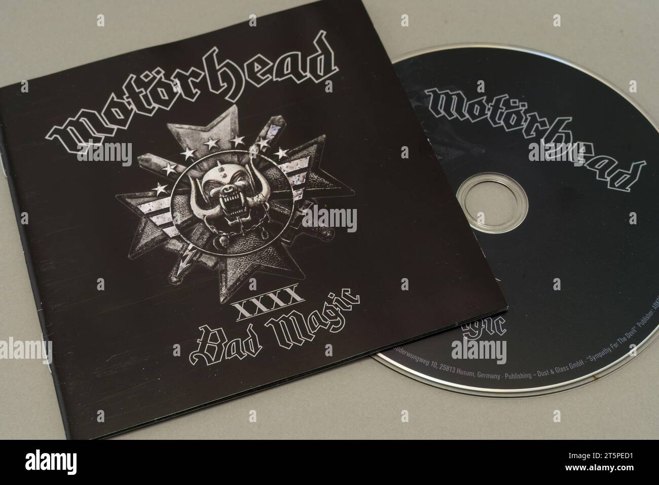 Motörhead - Bad Magic (2015) album studio, CD et pochette Lahti, Finlande. 10 octobre 2023. Banque D'Images