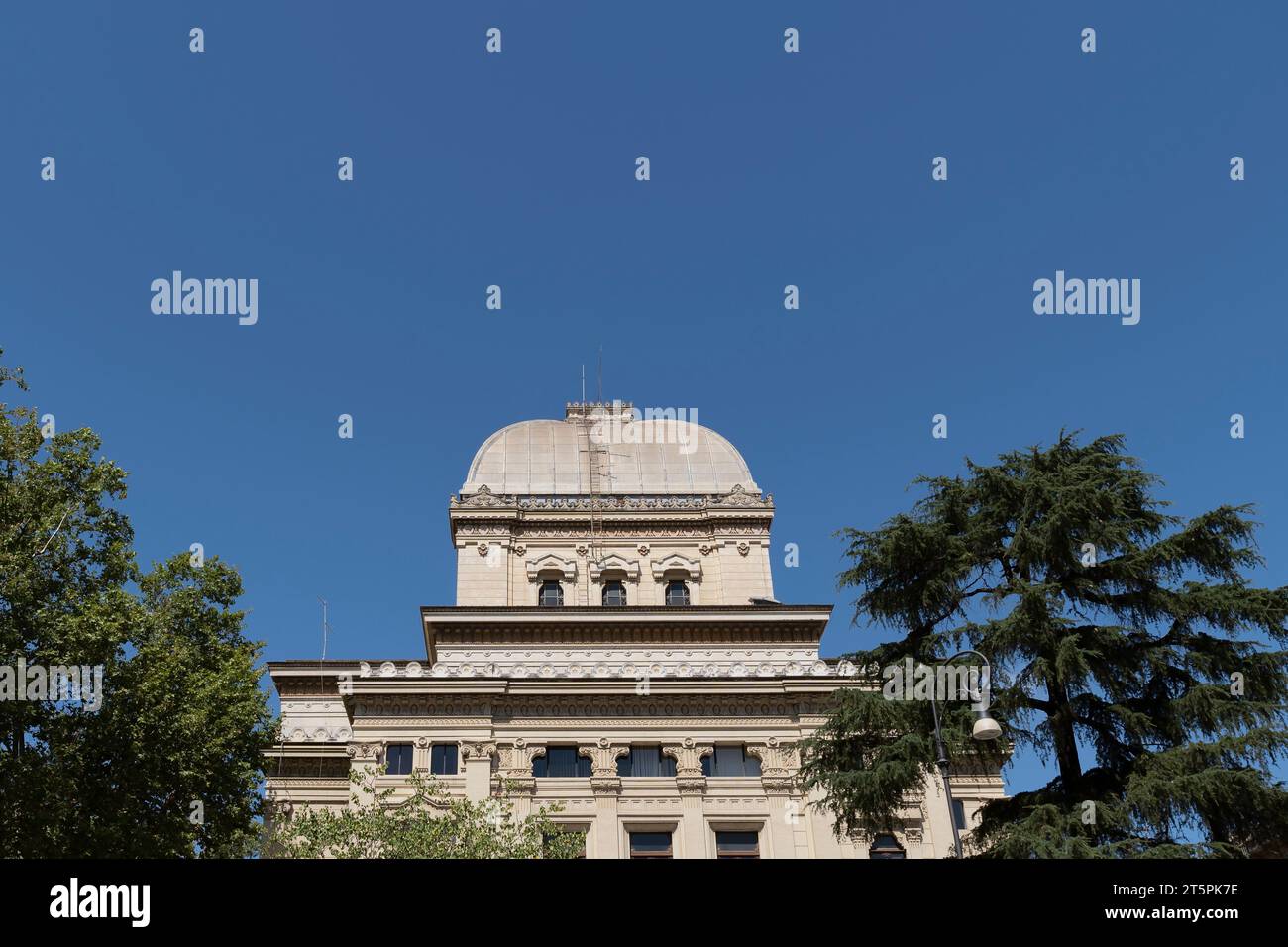 Grande Synagogue complexe monumental, la plus grande maison de culte juive en Italie, abrite le Musée juif de Rome, Europe, UE - espace copie Banque D'Images