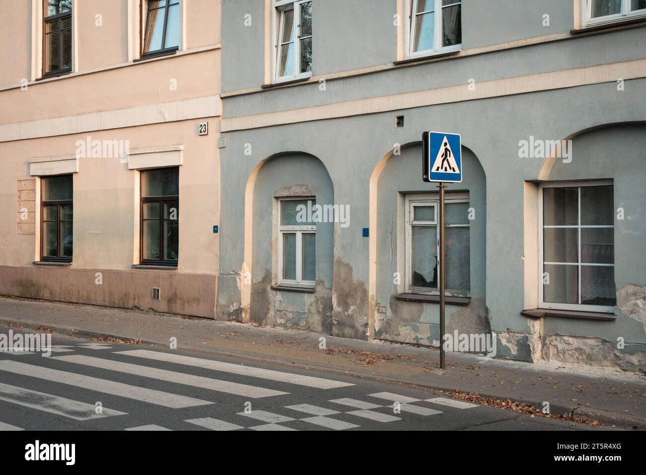 Un passage à Vilnius, Lituanie Banque D'Images