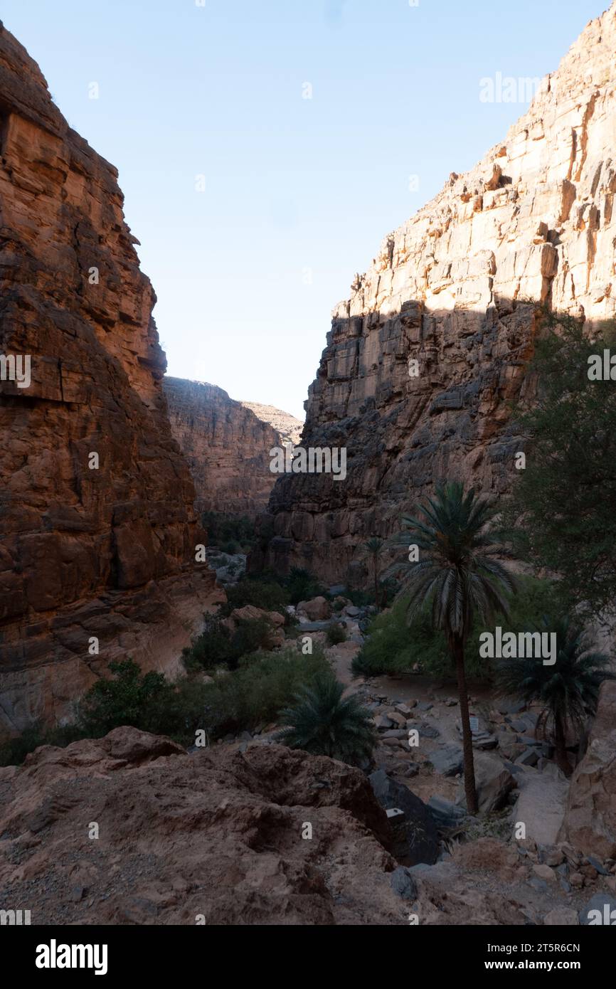 Vue sur la célèbre gorge d'Amtoudi dans le sud du Maroc Banque D'Images