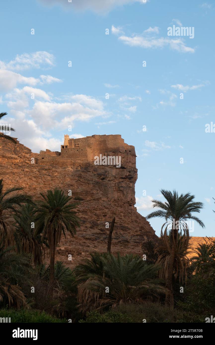 Un des célèbres greniers d'Amtoudi, Agadir n'Guellouy, dans le sud du Maroc Banque D'Images