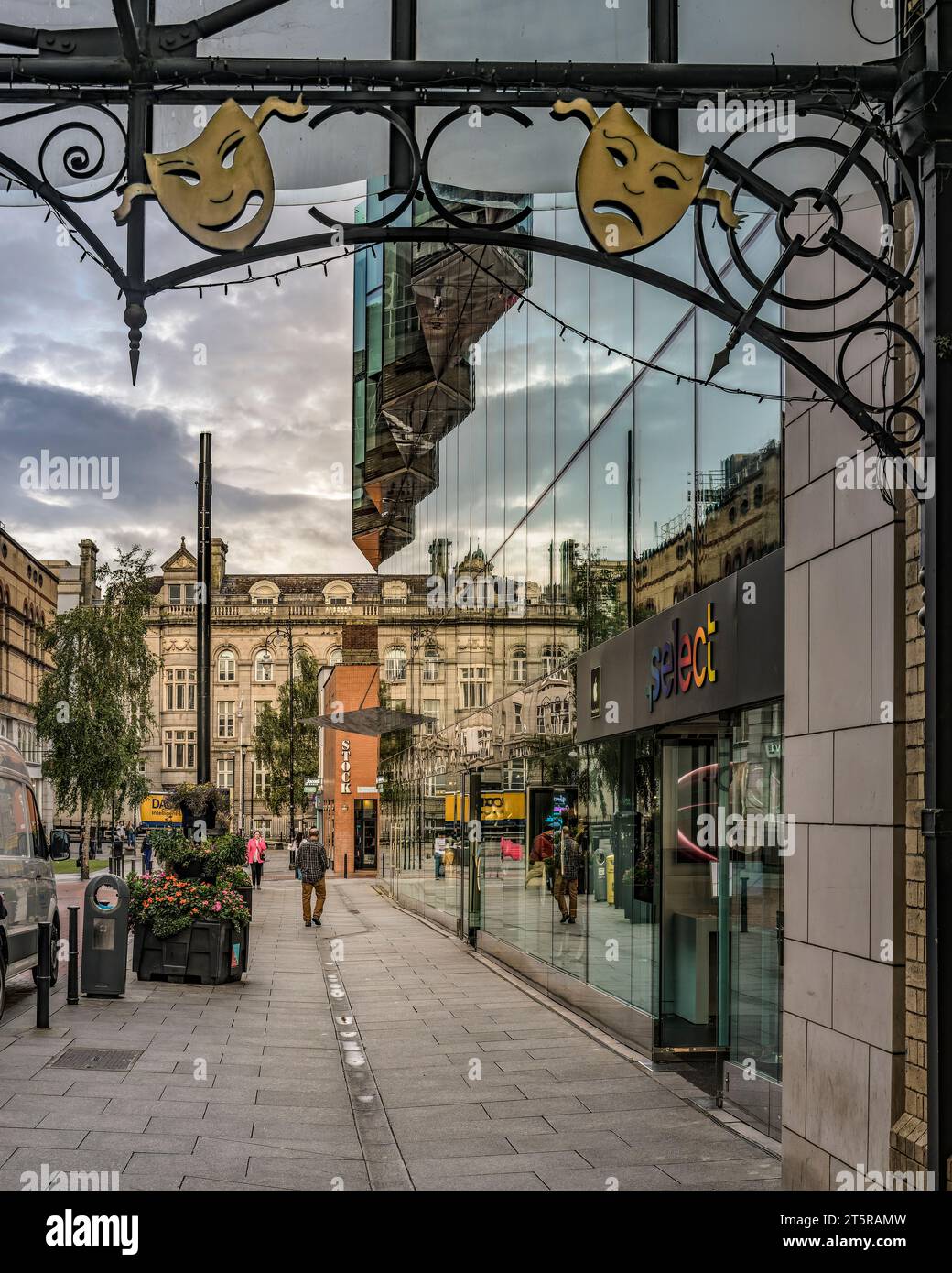Théâtre Gaiety et King Street. Dublin, Irlande. Banque D'Images