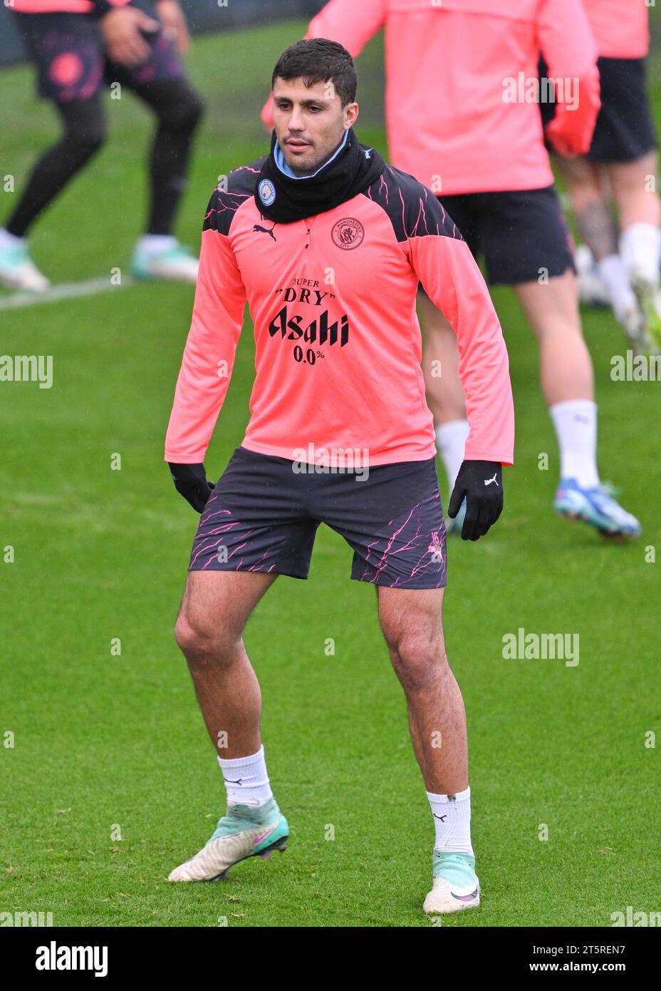 Manchester, Angleterre, 6 novembre 2023. Rodri 16# de Manchester City, lors de la séance d'entraînement de Manchester City UEFA Champions League Open (image de crédit : ©Cody Froggatt/Alamy Live News) Banque D'Images