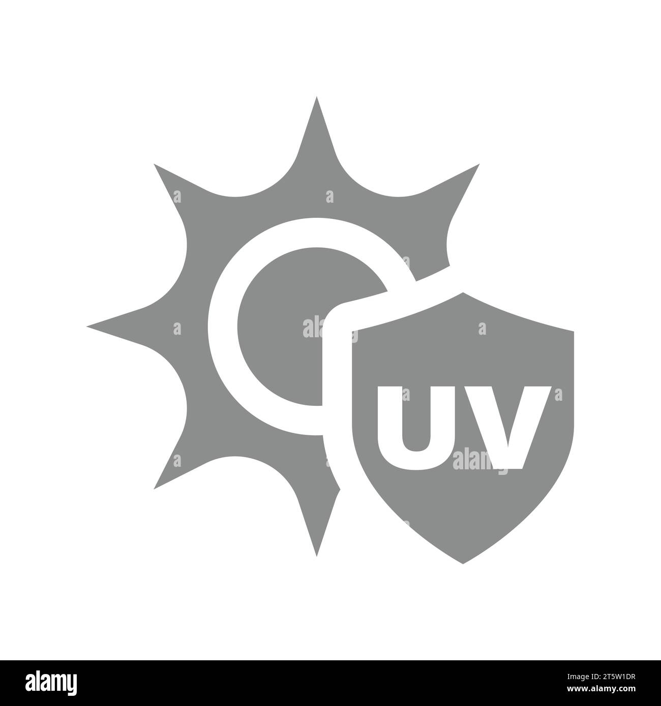 Icône de vecteur de protection solaire et uv. Symbole de protection contre les ultraviolets. Illustration de Vecteur