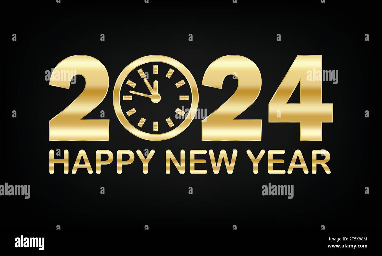 Carte de voeux nouvel an 2024 Banque de photographies et d'images à haute  résolution - Alamy