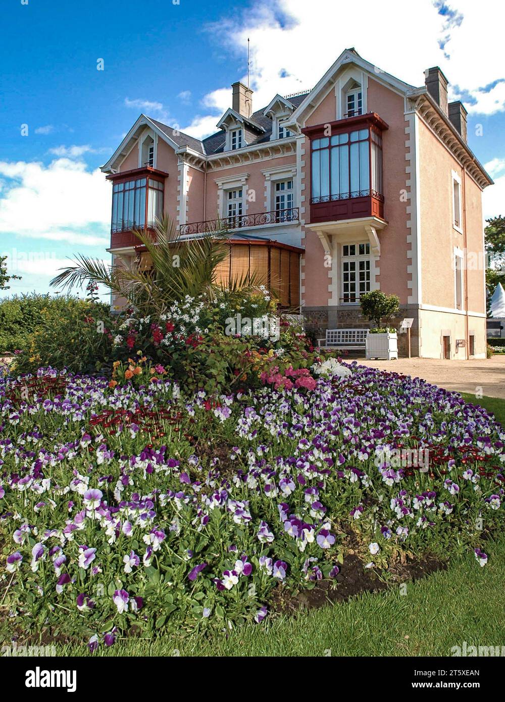 Die Villa Christian Dior im Granville, Normandie à Frankreich. Banque D'Images