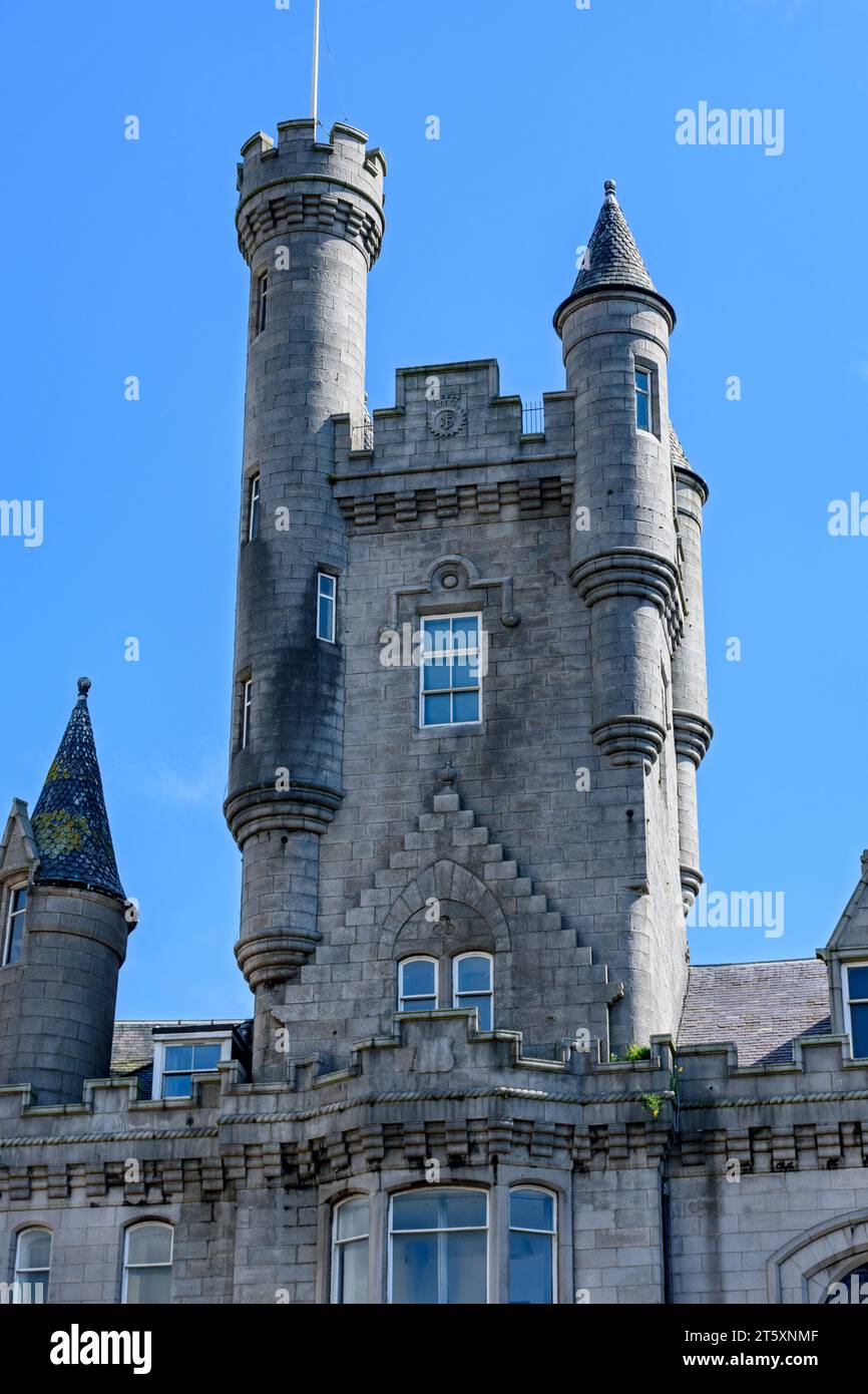 La tour de la Citadelle de l'Armée du Salut, Castle Street, Aberdeen, Écosse, Royaume-Uni. Architecte : James Soutter, 1896. Banque D'Images
