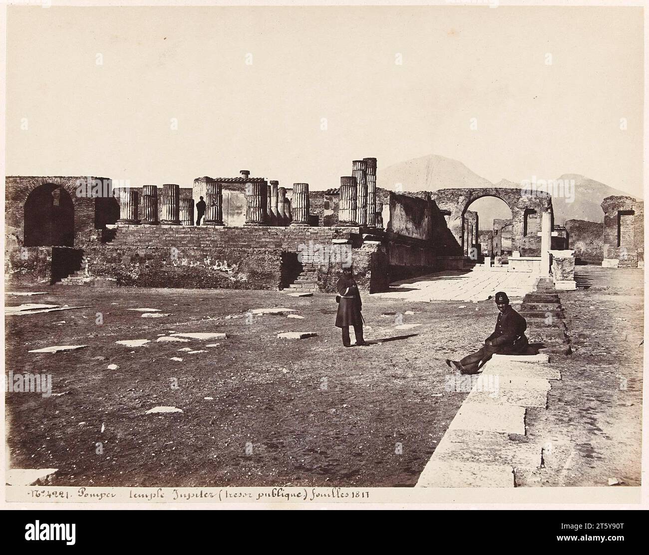 Temple de Jupiter à Pompéi, Italie, anonyme, 1851 - 1900 Banque D'Images