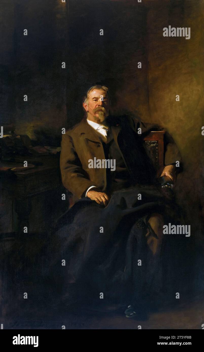 Henry Lee Higginson (1834-1919), homme d'affaires américain et fondateur du Boston Symphony Orchestra, portrait à l'huile sur toile de John Singer Sargent, 1903 Banque D'Images