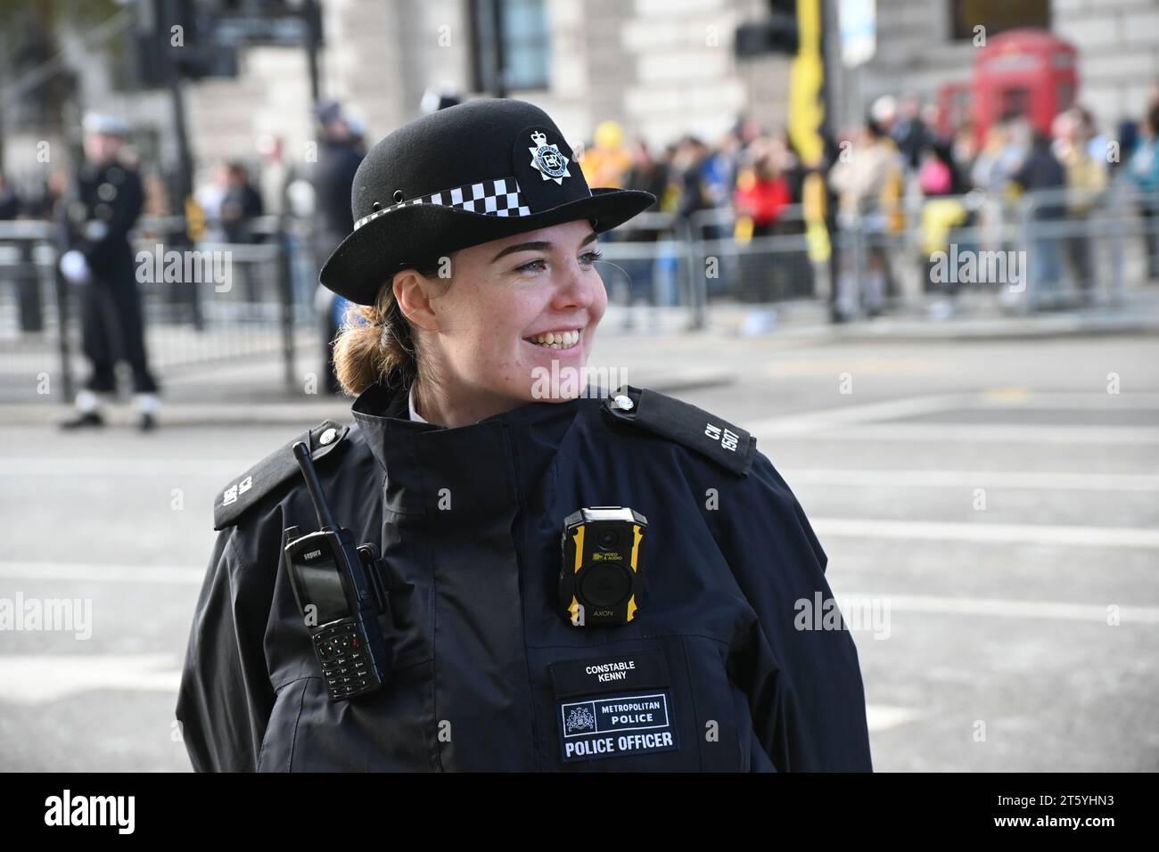 Whitehall, Londres, Royaume-Uni. 7 novembre 2023. Les manifestants républicains et les anti-monarchistes se réunissent sur la place du Parlement du premier discours du roi, l'ouverture d'État du Parlement, Londres, Royaume-Uni. Crédit : Voir Li/Picture Capital/Alamy Live News Banque D'Images