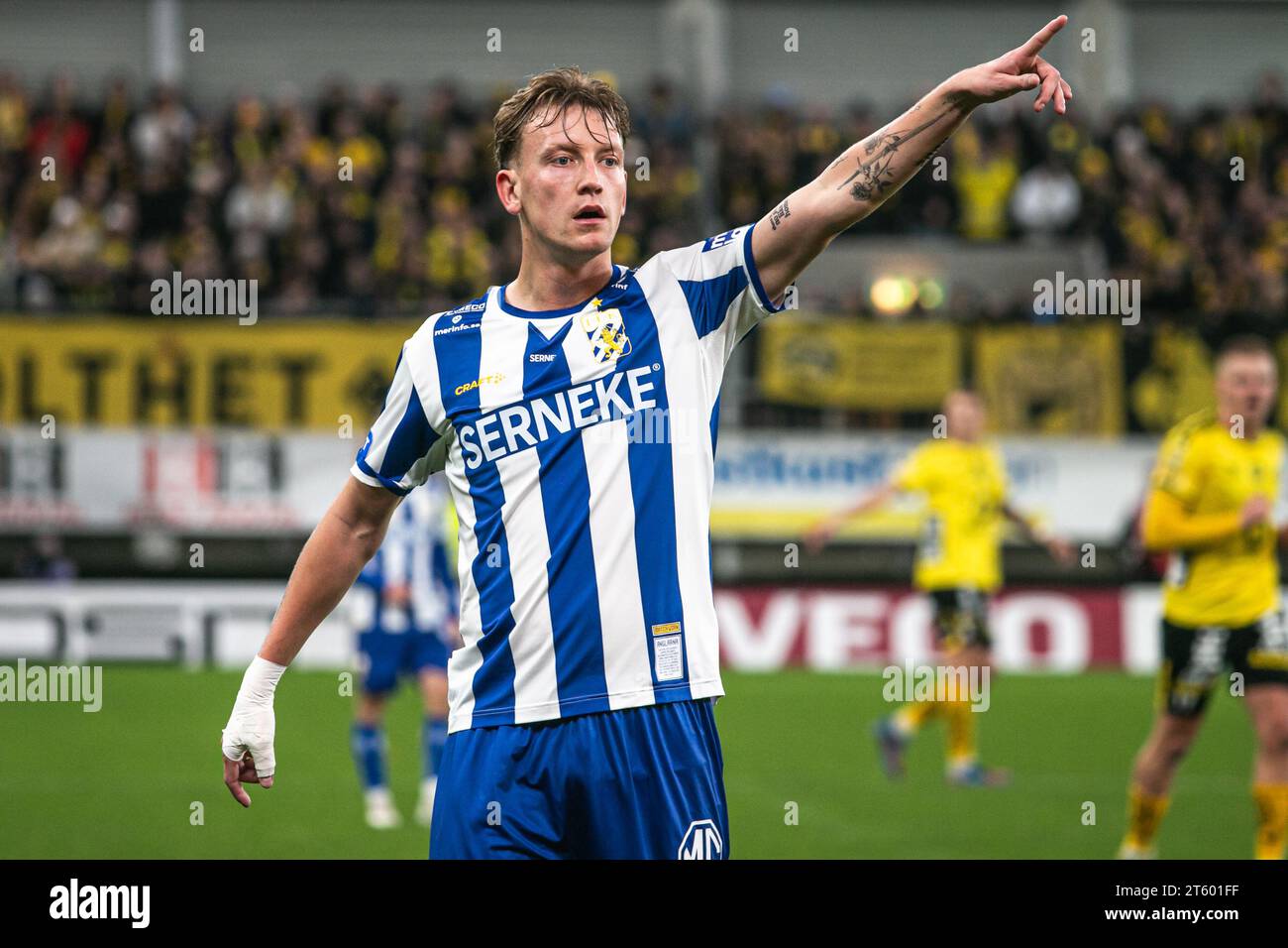 Halmstad, Suède. 30 octobre 2023. Sebastian Hausner (15) d'IFK Gothenburg vu lors du match Allsvenskan entre IFK Gothenburg et Elfsborg au Gamle Ullevi à Gothenburg. (Crédit photo : Gonzales photo - Amanda Persson). Banque D'Images