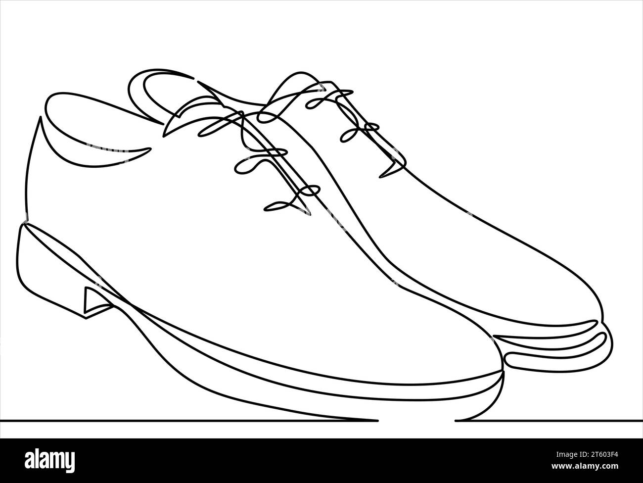 Icône de la chaussure pour homme. Illustration de l'icône de vecteur de chaussure pour hommes pour n'importe quelle conception Web.Continuous un dessin de ligne Illustration de Vecteur