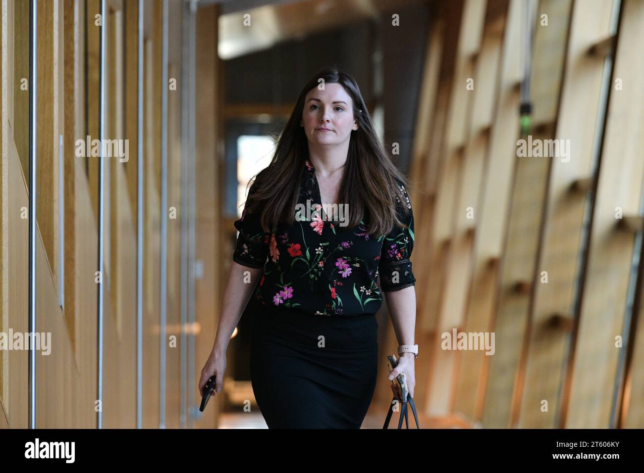 Édimbourg Écosse, Royaume-Uni 07 novembre 2023. Ministre de l'enfance, de la jeunesse et du respect de la promesse Natalie Don MSP au Parlement écossais. crédit sst/alamy live news Banque D'Images