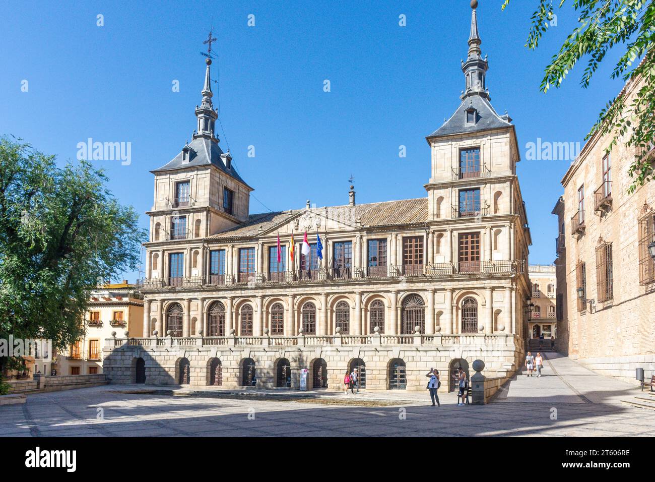 Hôtel de ville de Tolède (Ayuntamiento de Toledo), place Consistorio, Tolède, Castille-la Manche, Royaume d'Espagne Banque D'Images