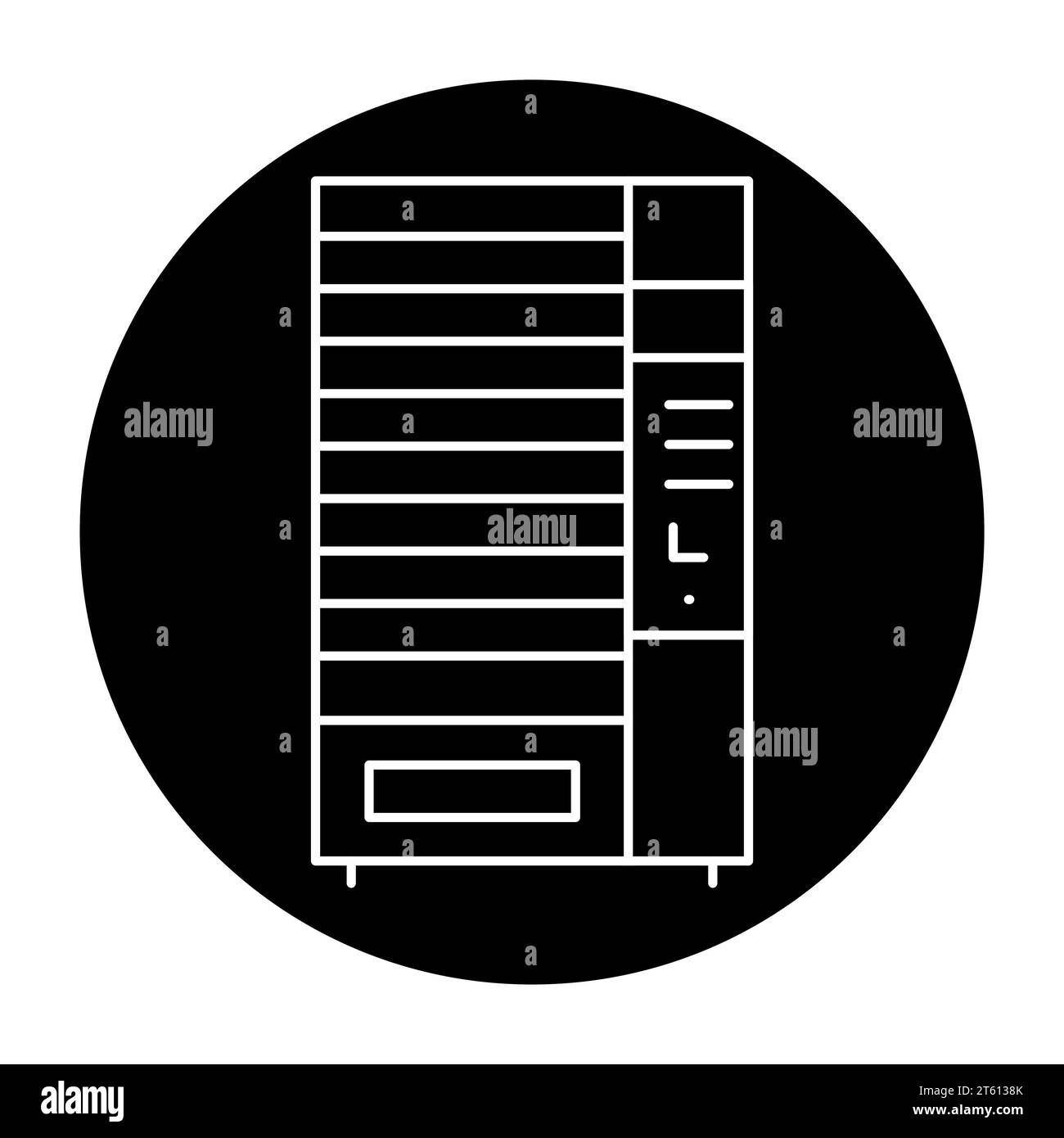 Machine à eau en icône de ligne noire. Machine libre-service. Pictogramme pour page web, application mobile, promo. Illustration de Vecteur