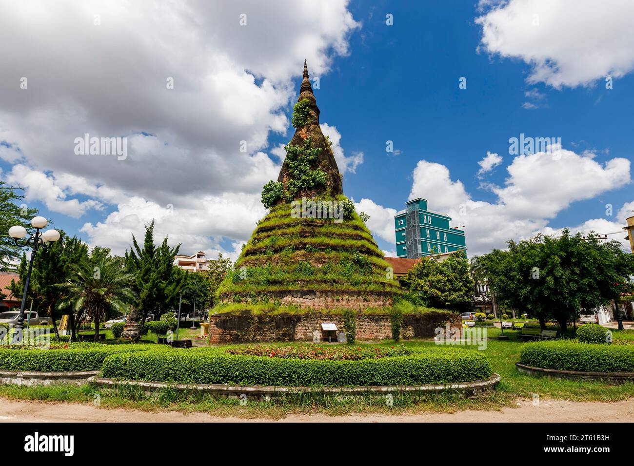 That Dam Stupa, centre-ville, Vientiane, Laos, Asie du Sud-est, Asie Banque D'Images