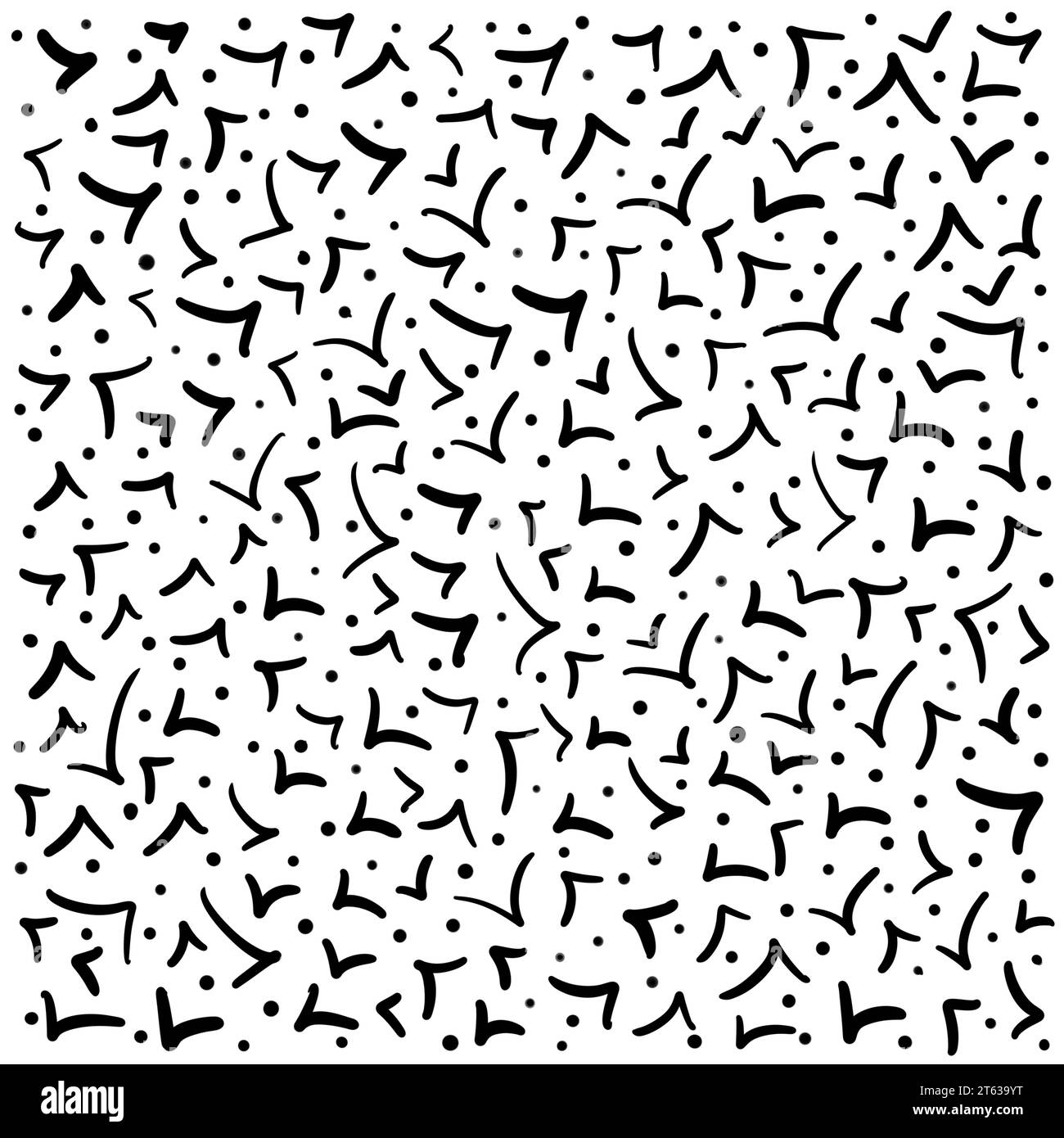 Texture de fond éléments abstraits points Noir et blanc Banque D'Images