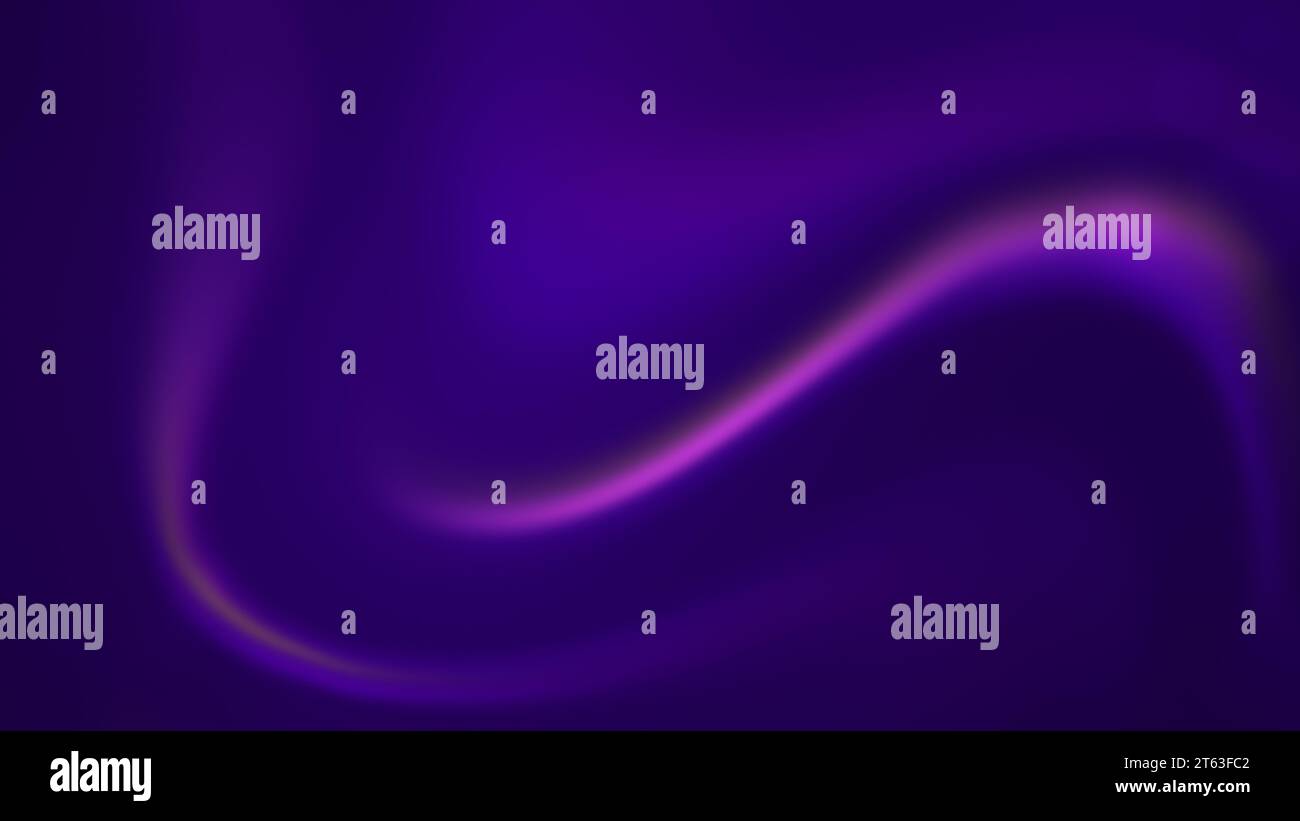 Abstract liquide ondulé rose, violet et bleu formes incurvées sur fond bleu foncé ou violet. Arrière-plan flou et dynamique avec espace de copie. Banque D'Images