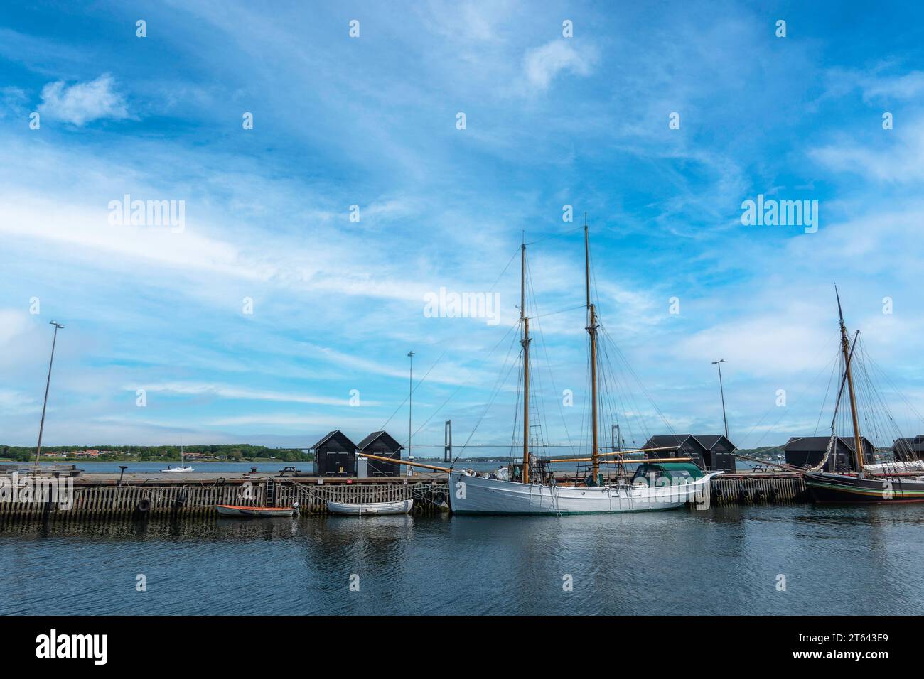 Vieux port de Middelfat sur Funenm au Danemark Banque D'Images